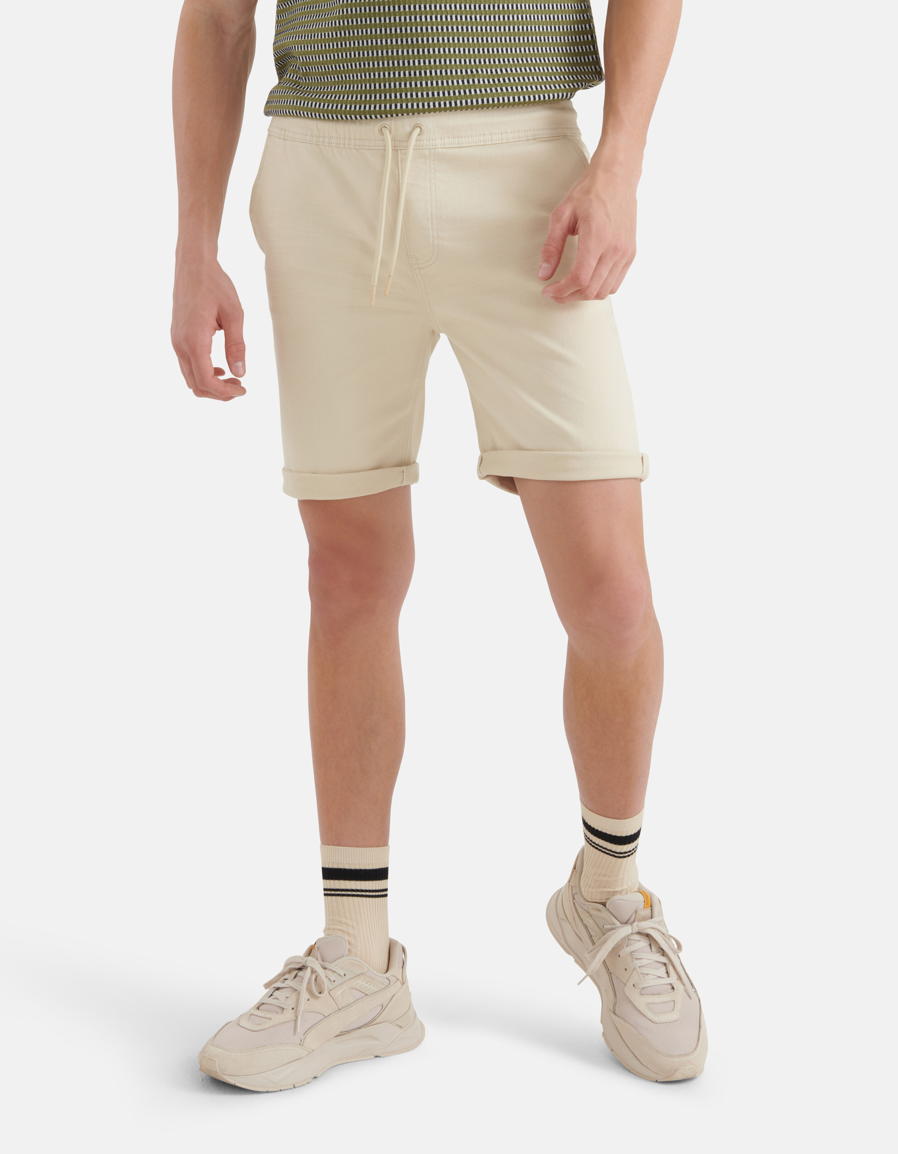 Jog Denim Short Beige SHOEBY MEN