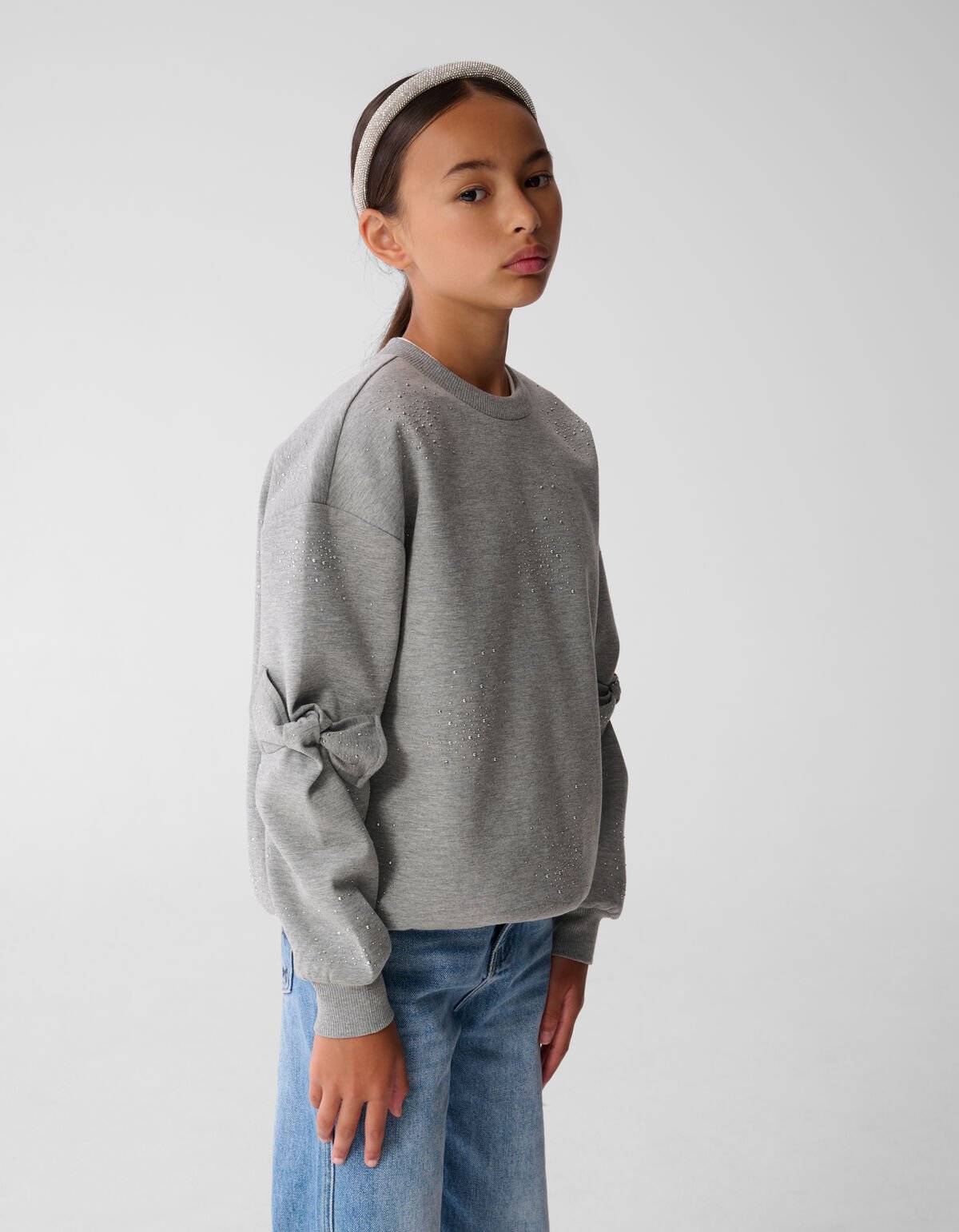 Oversized Strik Sweater Grijs SHOEBY GIRLS