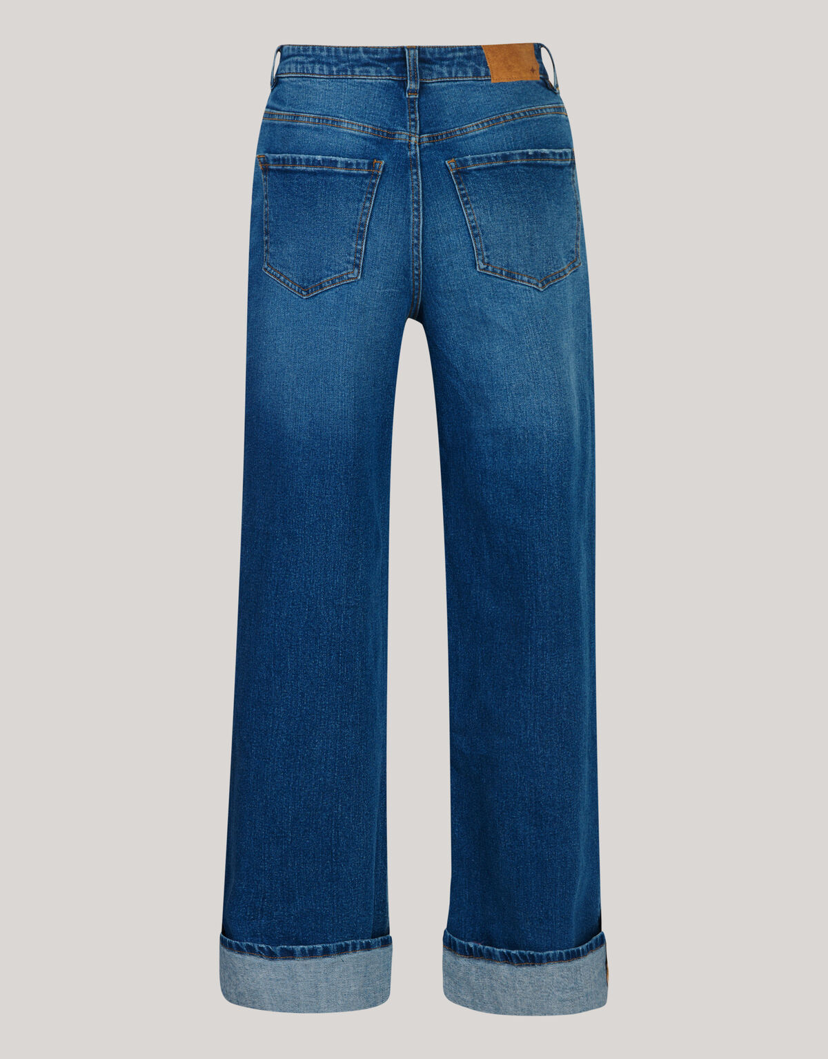 Turn Up Wide Leg Fit Jeans Mediumstone By Mieke SHOEBY WOMEN