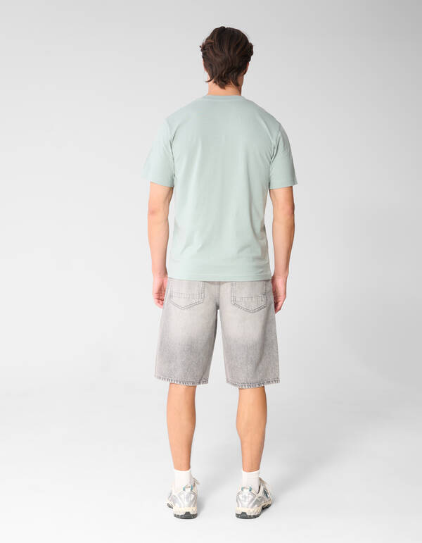 Eighty One Tekst T-shirt Lichtgroen SHOEBY MEN