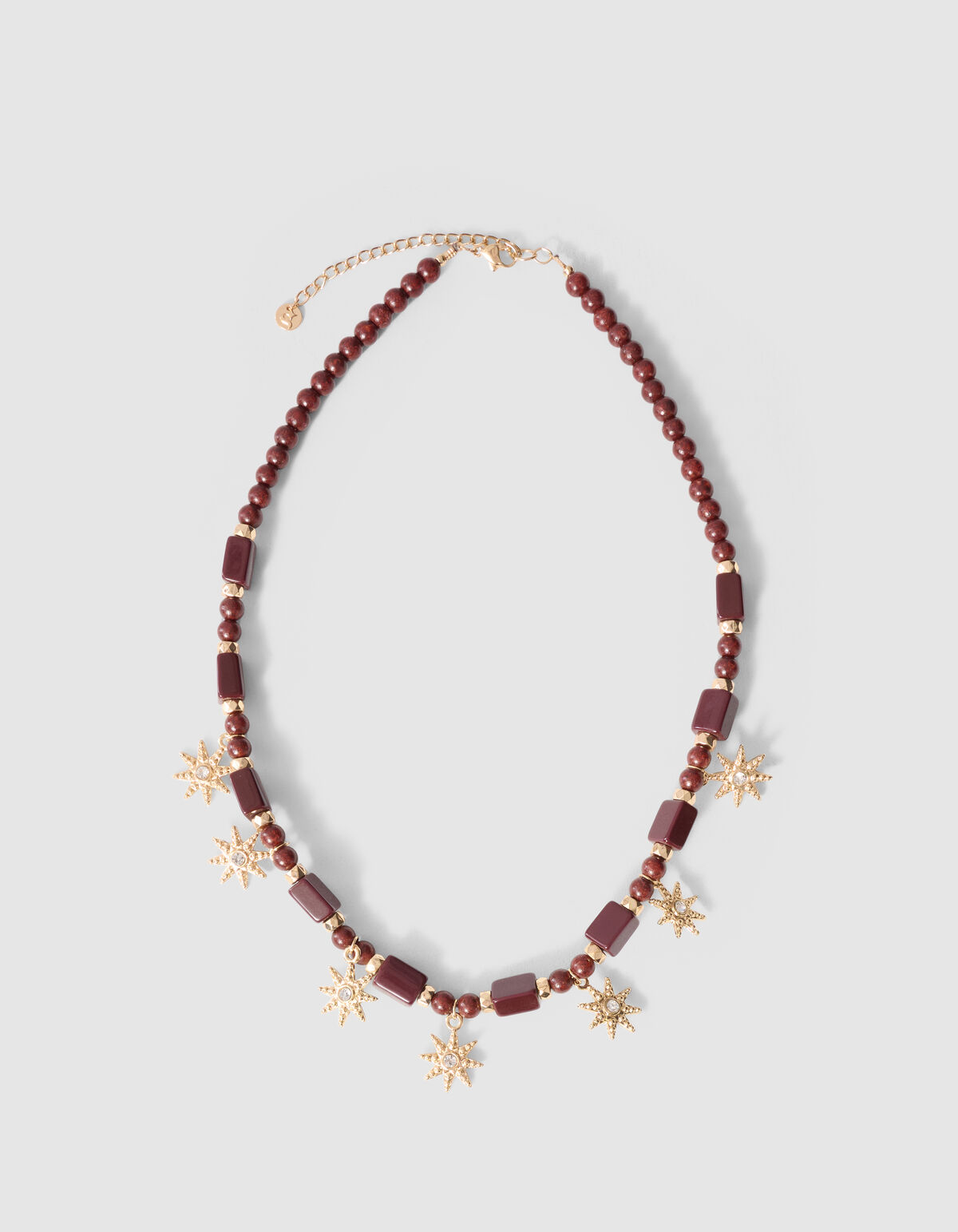 Starry Beaded Ketting Bruin/Goud SHOEBY ACCESSOIRES