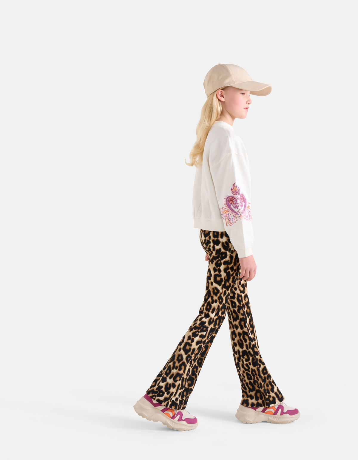 Embroidery Sweater Gebroken Wit SHOEBY GIRLS