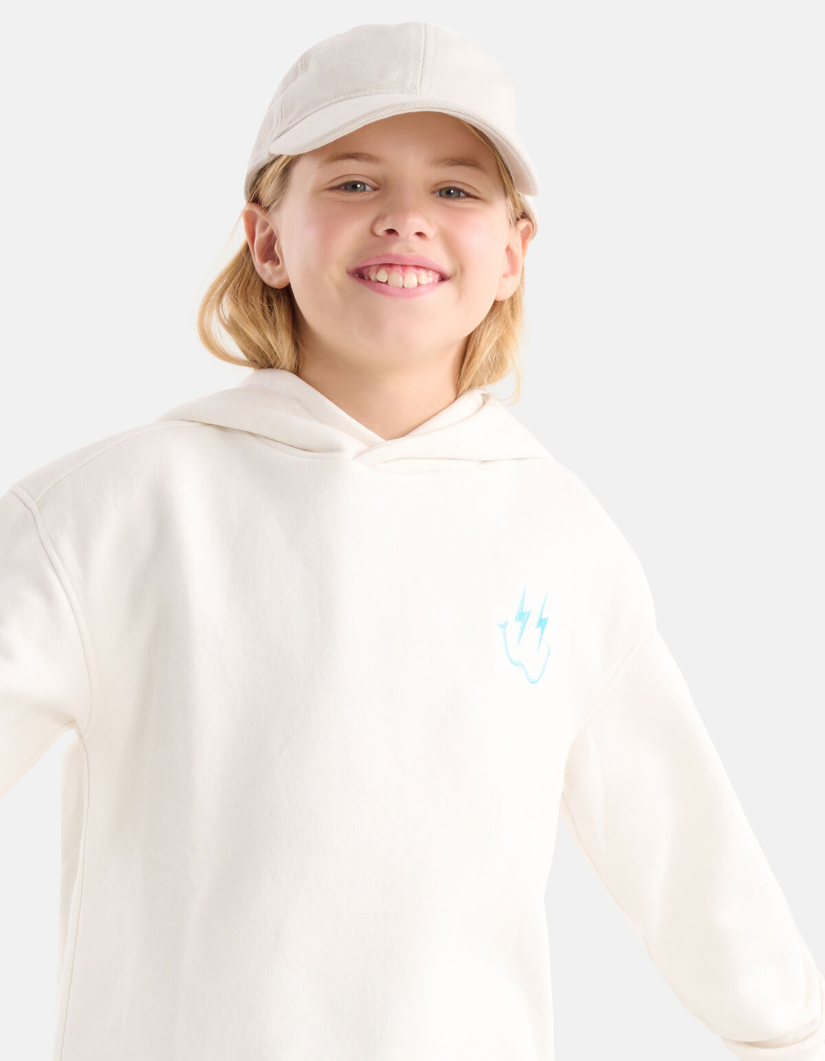 Embroidery Hoodie Gebroken Wit SHOEBY GIRLS
