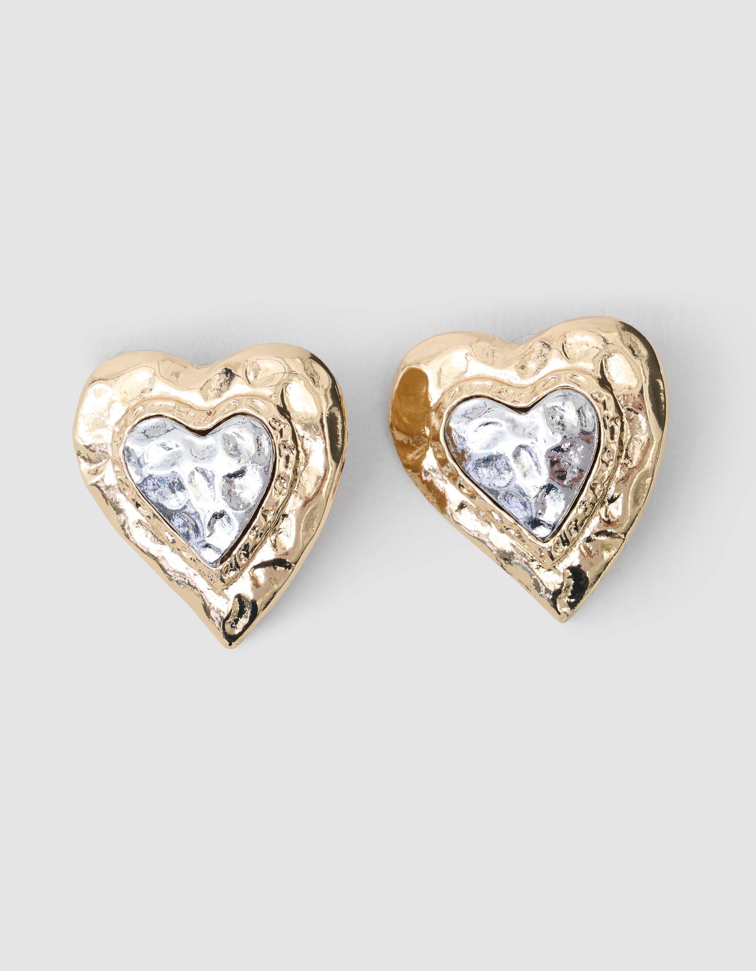 Hammerd Heart Oorbellen Goud SHOEBY ACCESSOIRES