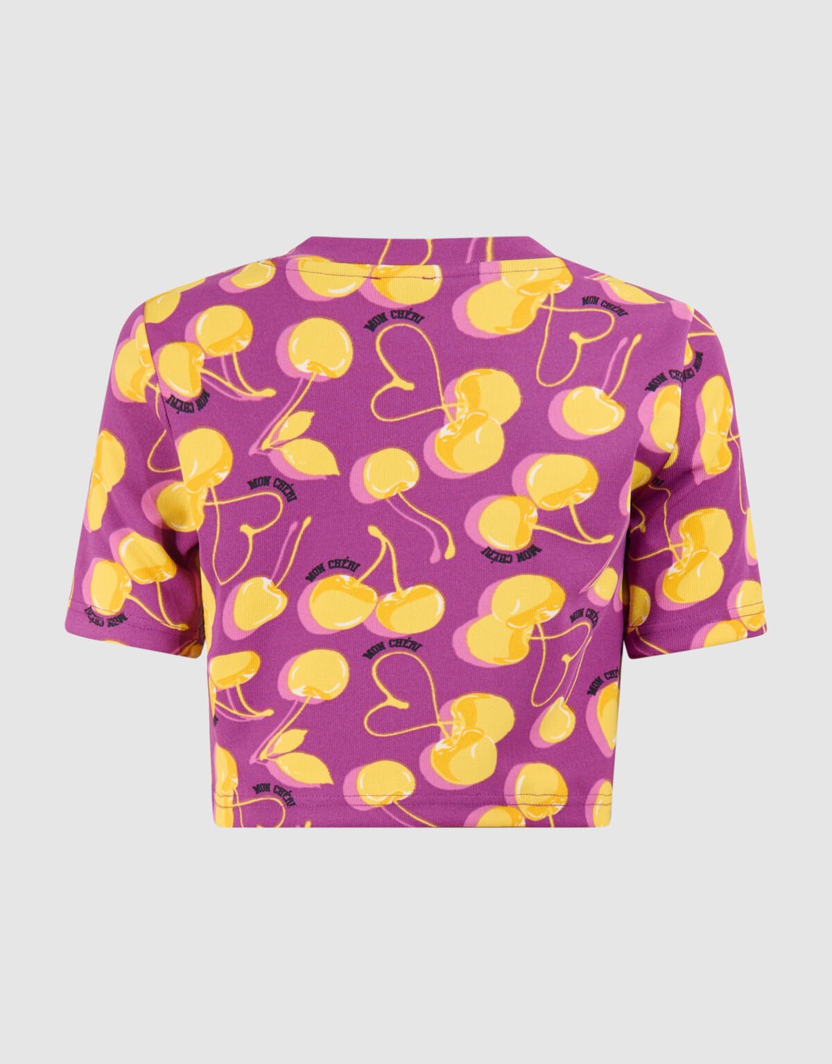 Fruit Artwork Crop top Donkerpaars SHOEBY GIRLS