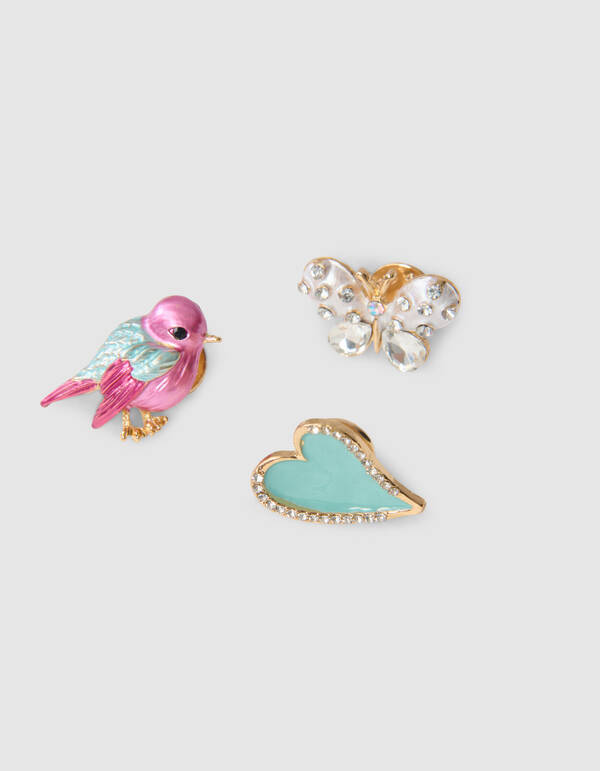 Winter Broche Set Lichtroze SHOEBY ACCESSOIRES