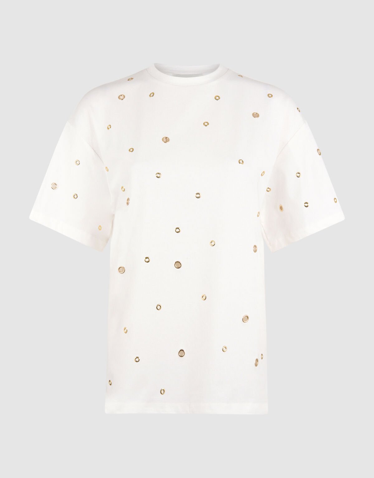 Oversized Eyelet T-shirt Wit SHOEBY WOMEN