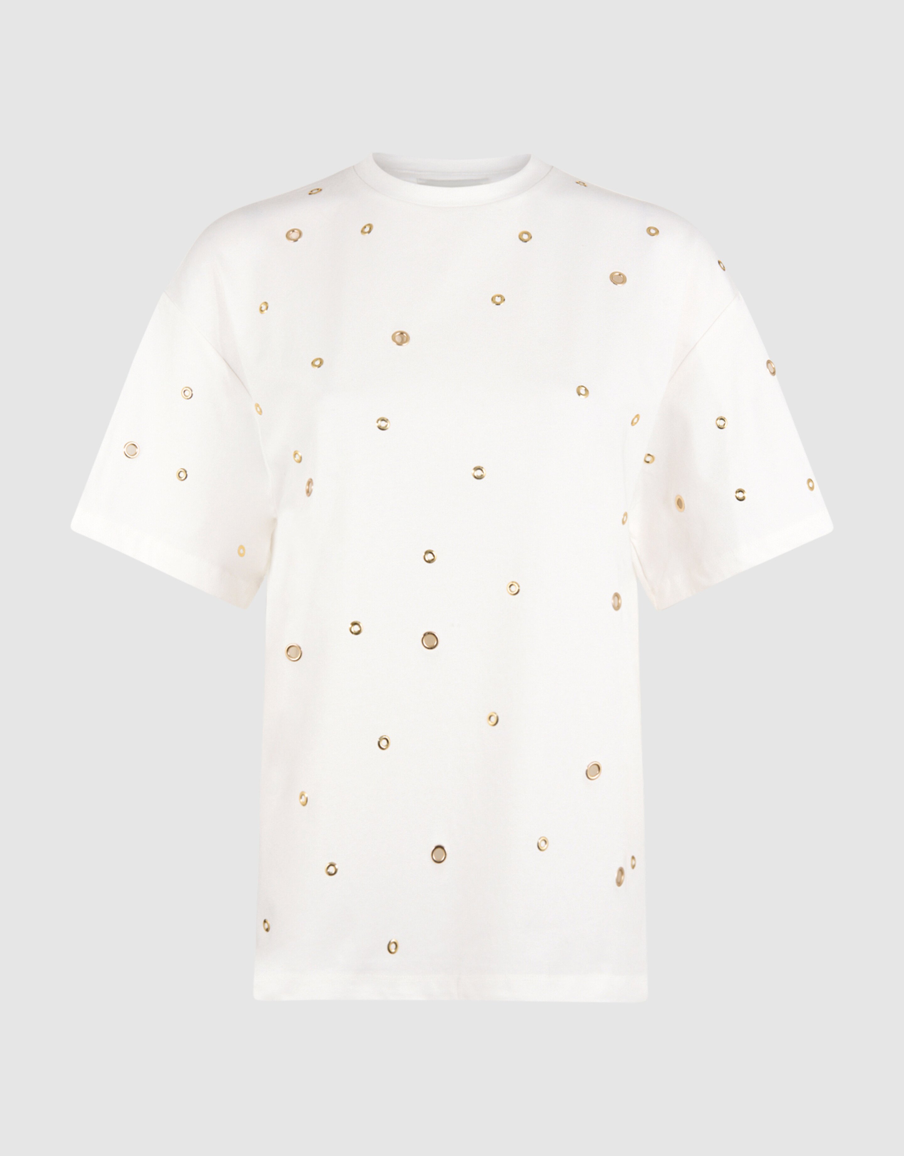 Oversized Eyelet T-shirt Wit SHOEBY WOMEN