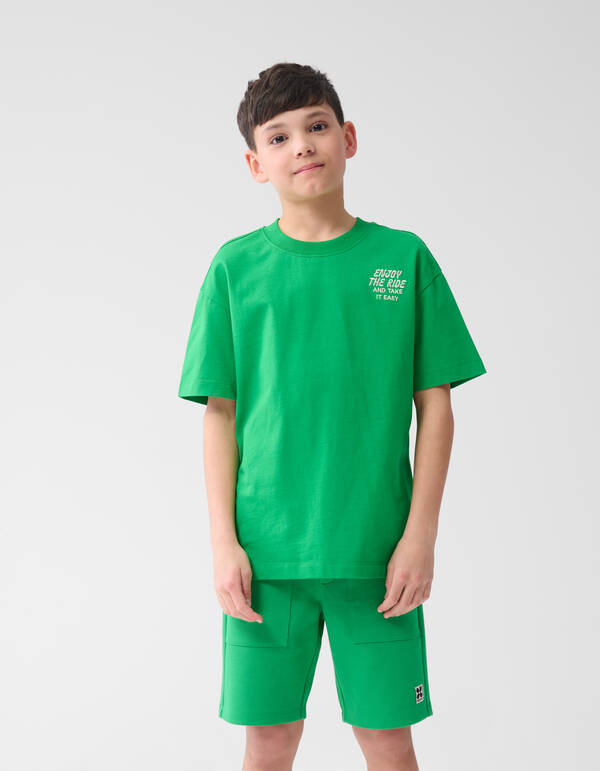 Pique Short Groen SHOEBY BOYS