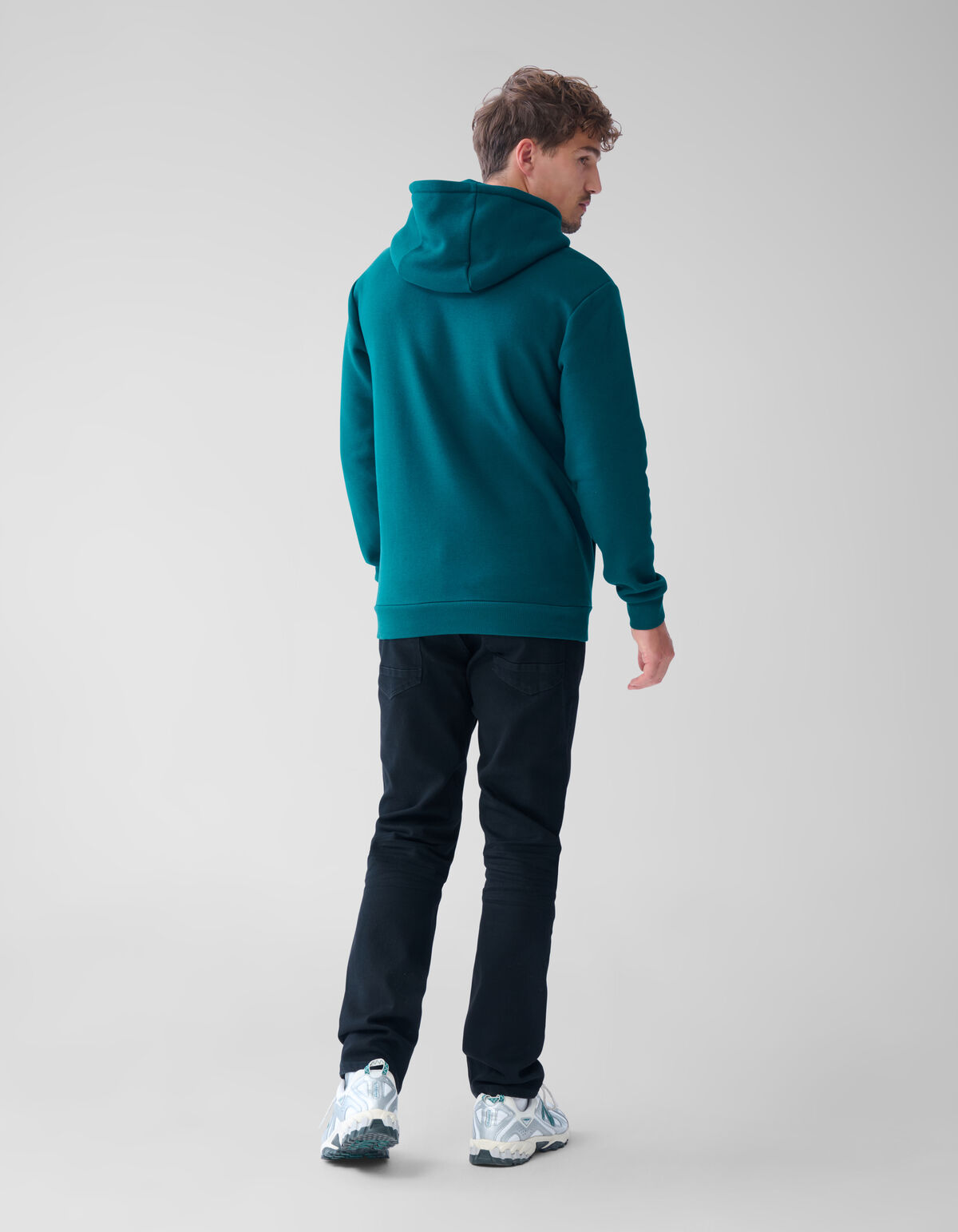 Basis Hoodie Donkergroen SHOEBY MEN