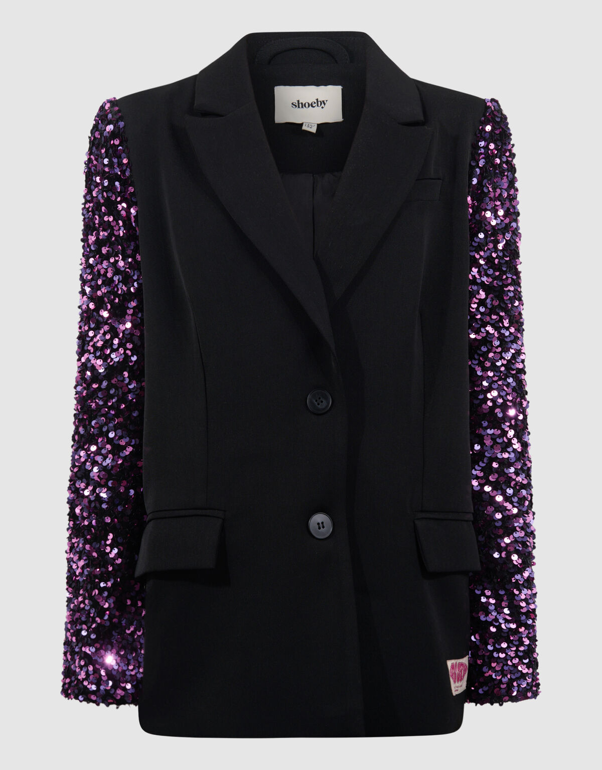 Sequin Mix Blazer Zwart/Roze SHOEBY GIRLS