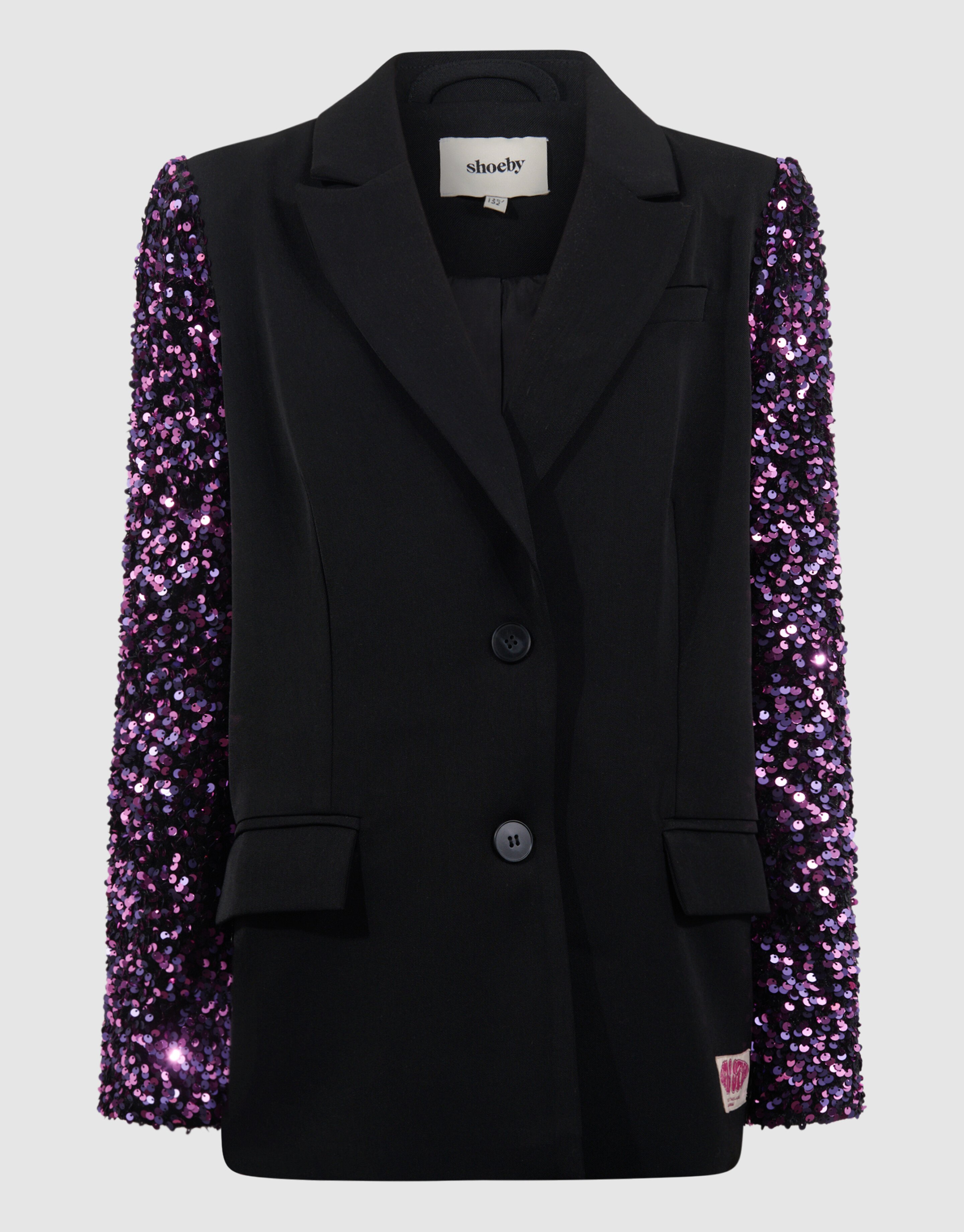 Sequin Mix Blazer Zwart/Roze SHOEBY GIRLS