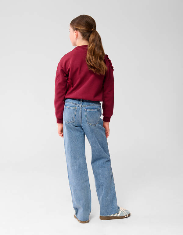 Strass Straight Fit Jeans Donkerblauw SHOEBY GIRLS