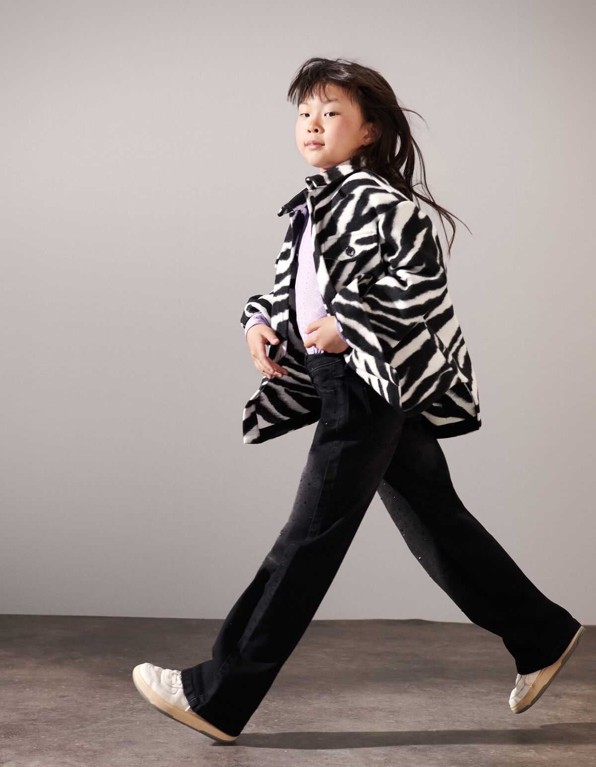 Embroidery Top Paars SHOEBY GIRLS