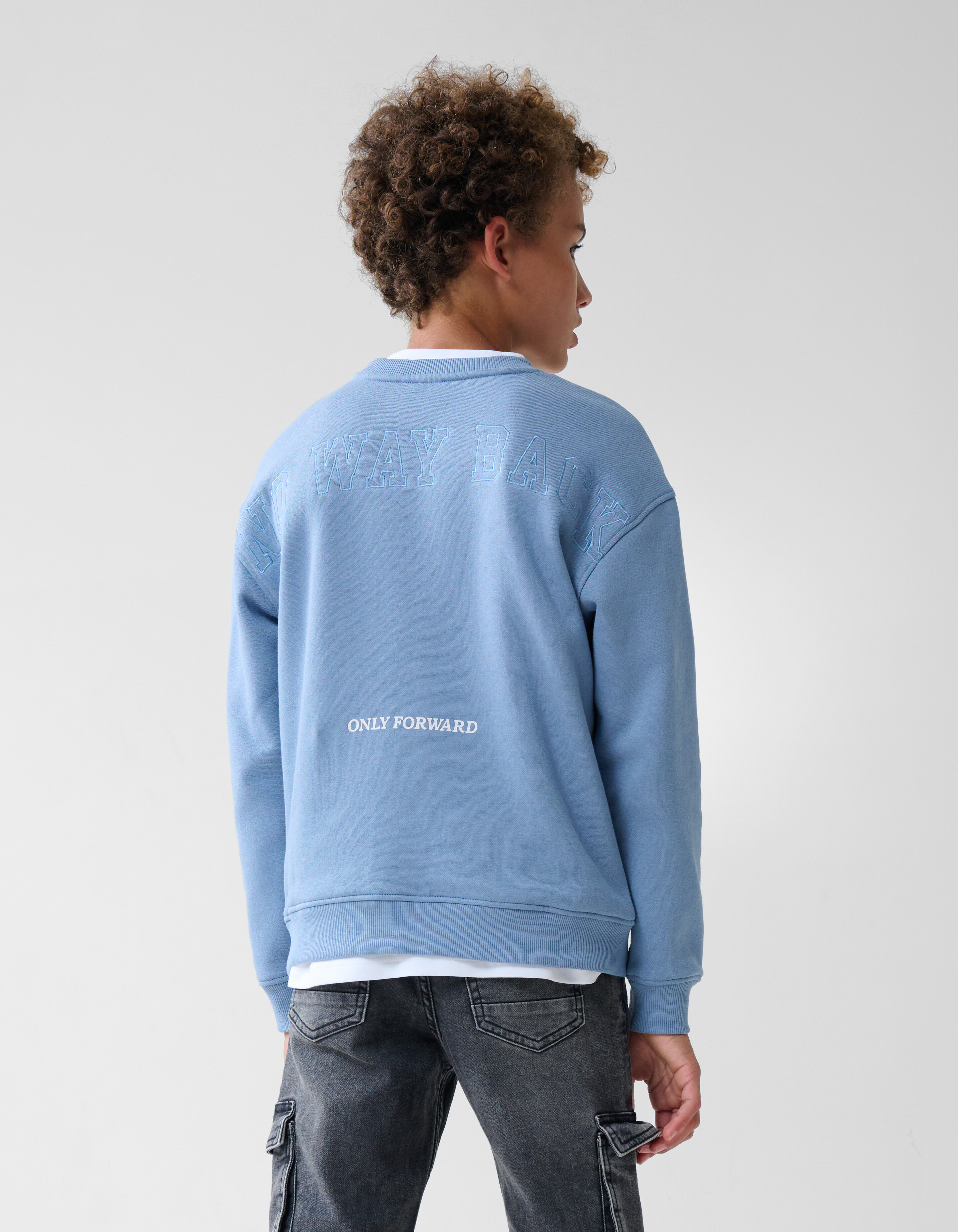 Artwork Sweater Blauw SHOEBY BOYS