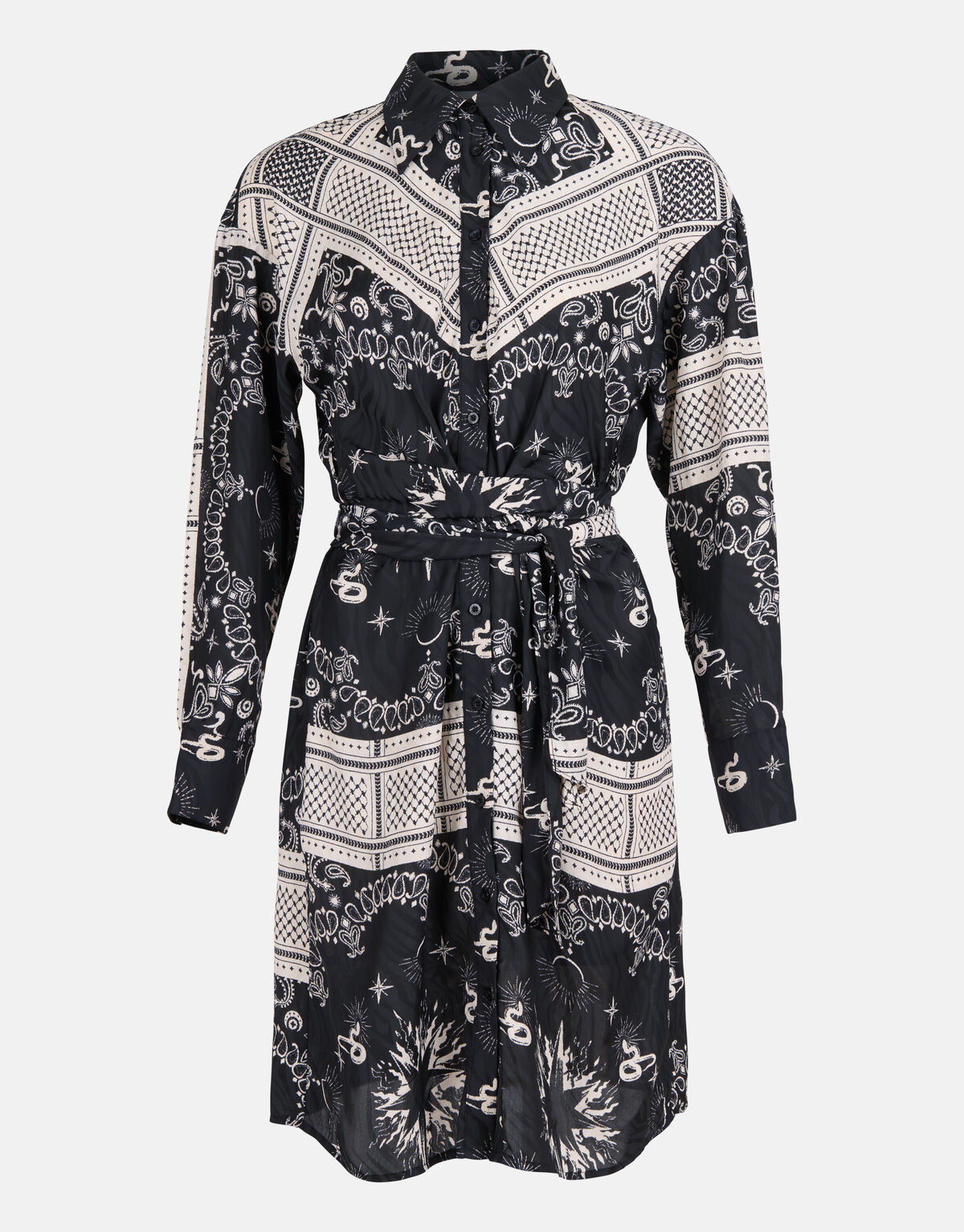 Print Jurk Zwart/Wit SHOEBY WOMEN