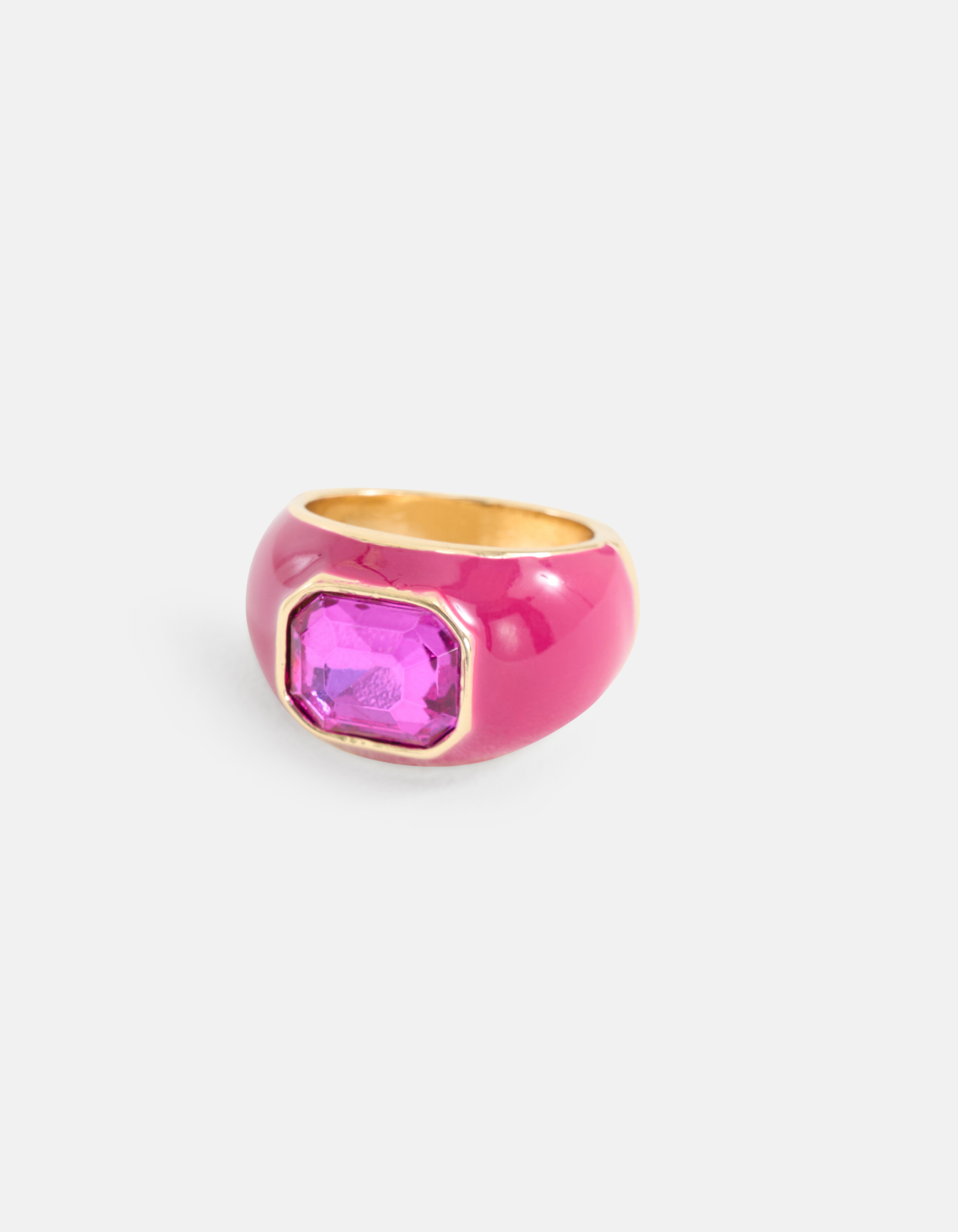 Gekleurde Steen Ring Roze SHOEBY ACCESSOIRES