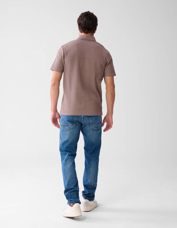 Structuur Polo Lichtbruin SHOEBY MEN