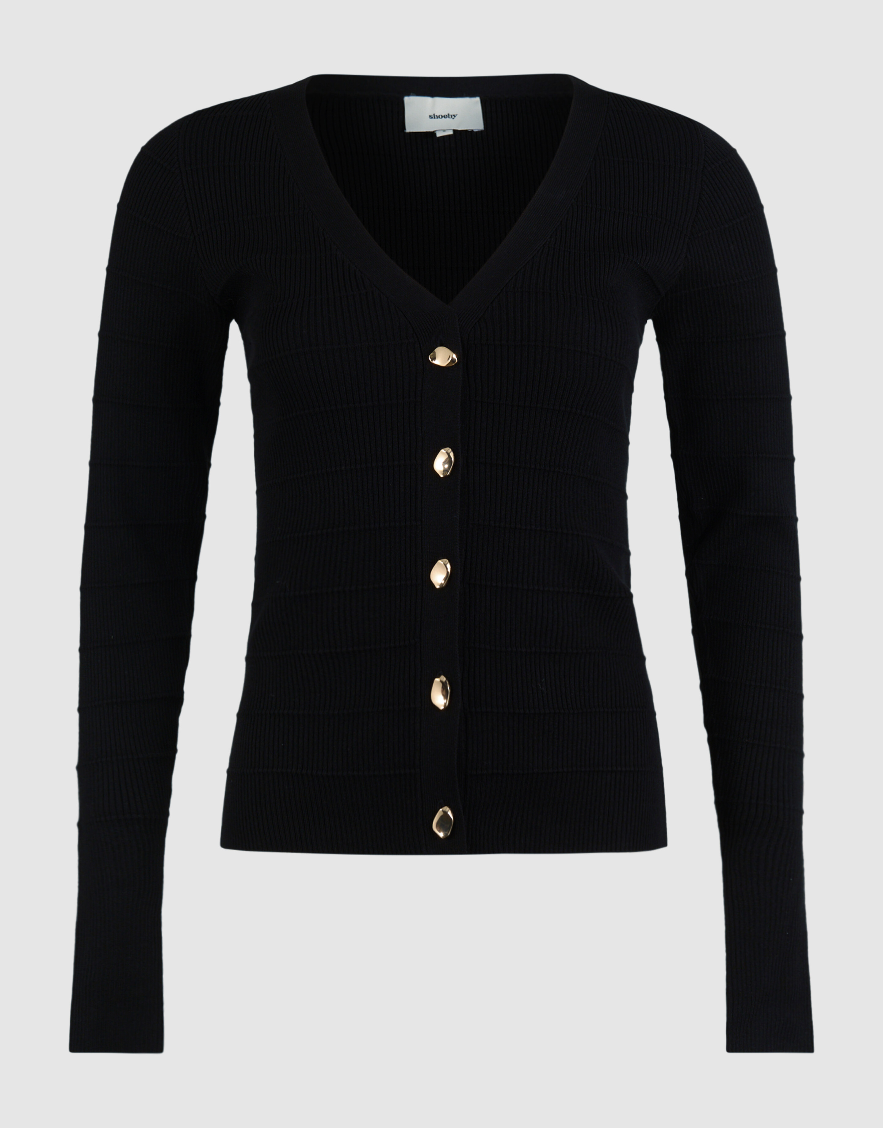 Button Vest Zwart SHOEBY WOMEN