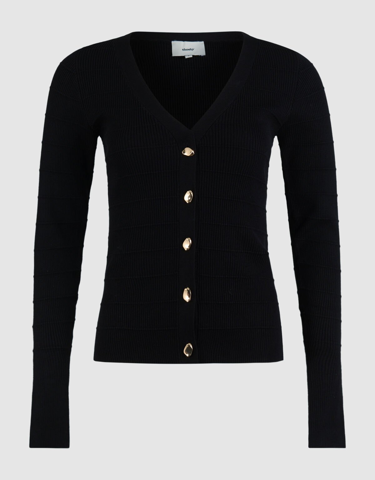 Button Vest Zwart SHOEBY WOMEN