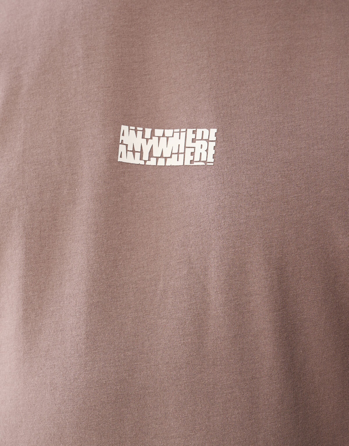 Anywhere Artwork T-shirt Lichtbruin SHOEBY MEN