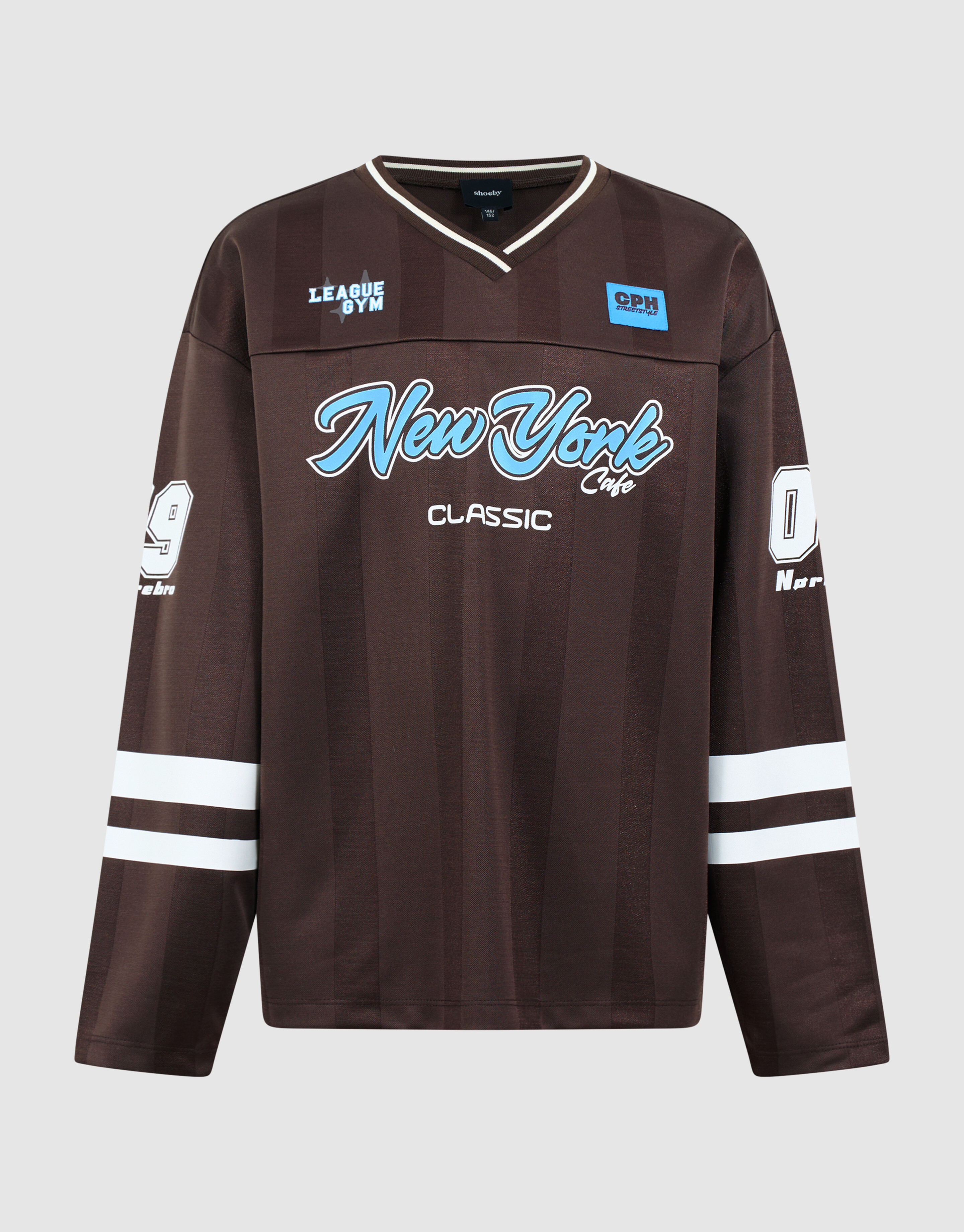 Sport Artwork Longsleeve Donkerbruin SHOEBY BOYS