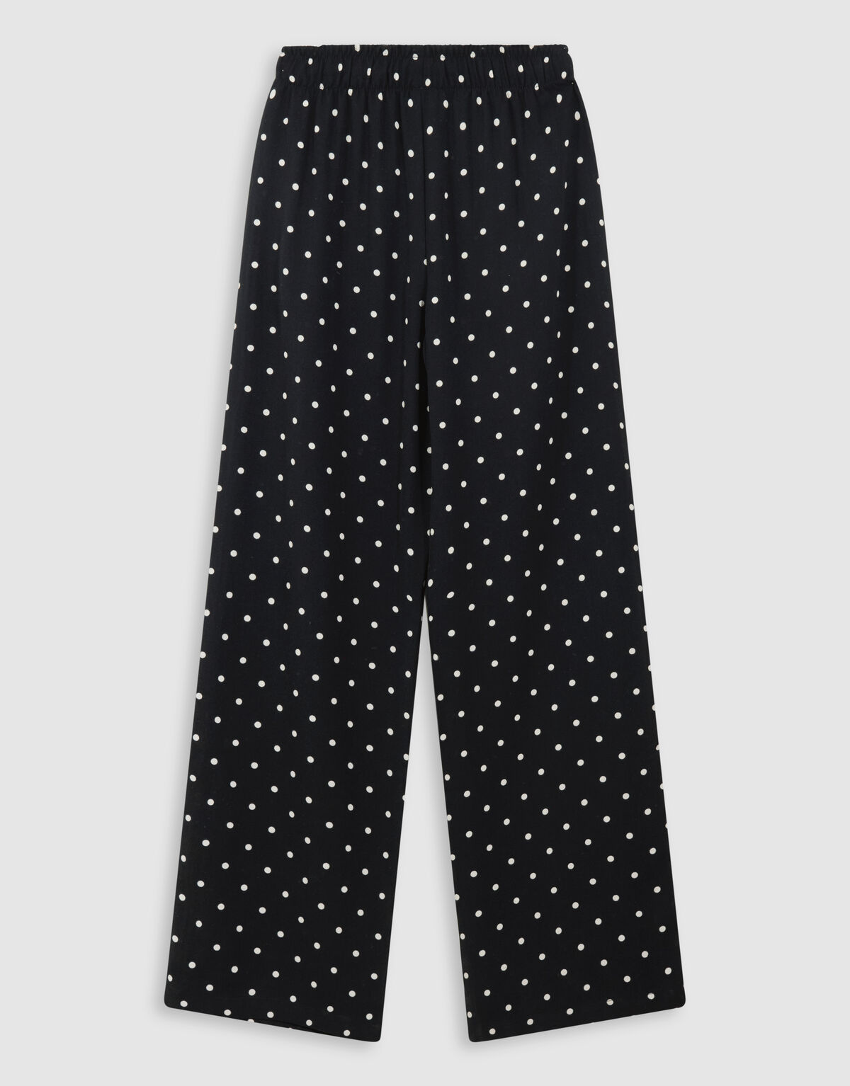 Polkadot Wide Leg Fit Broek Zwart SHOEBY GIRLS