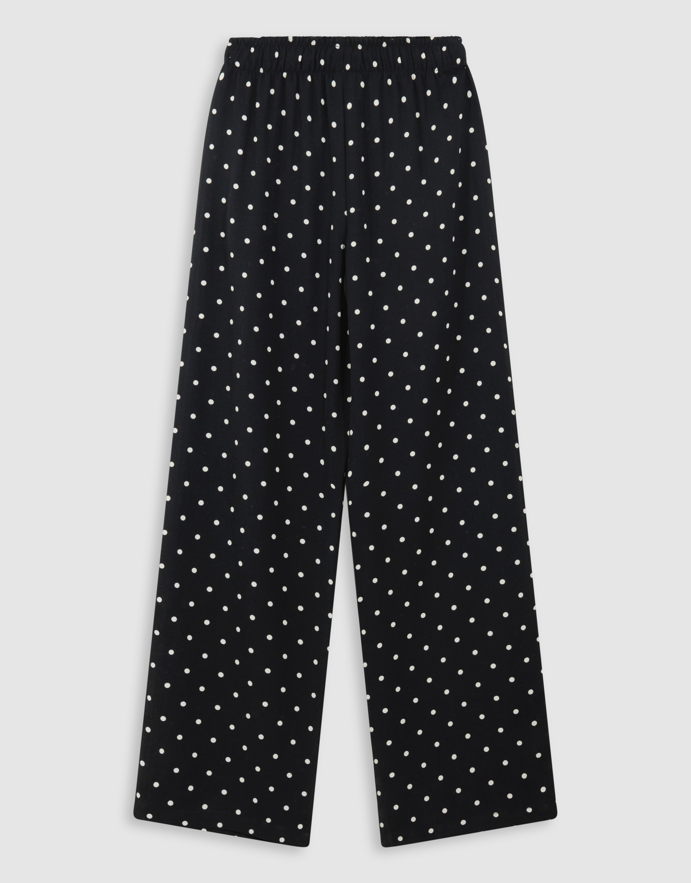 Polkadot Wide Leg Fit Broek Zwart SHOEBY GIRLS