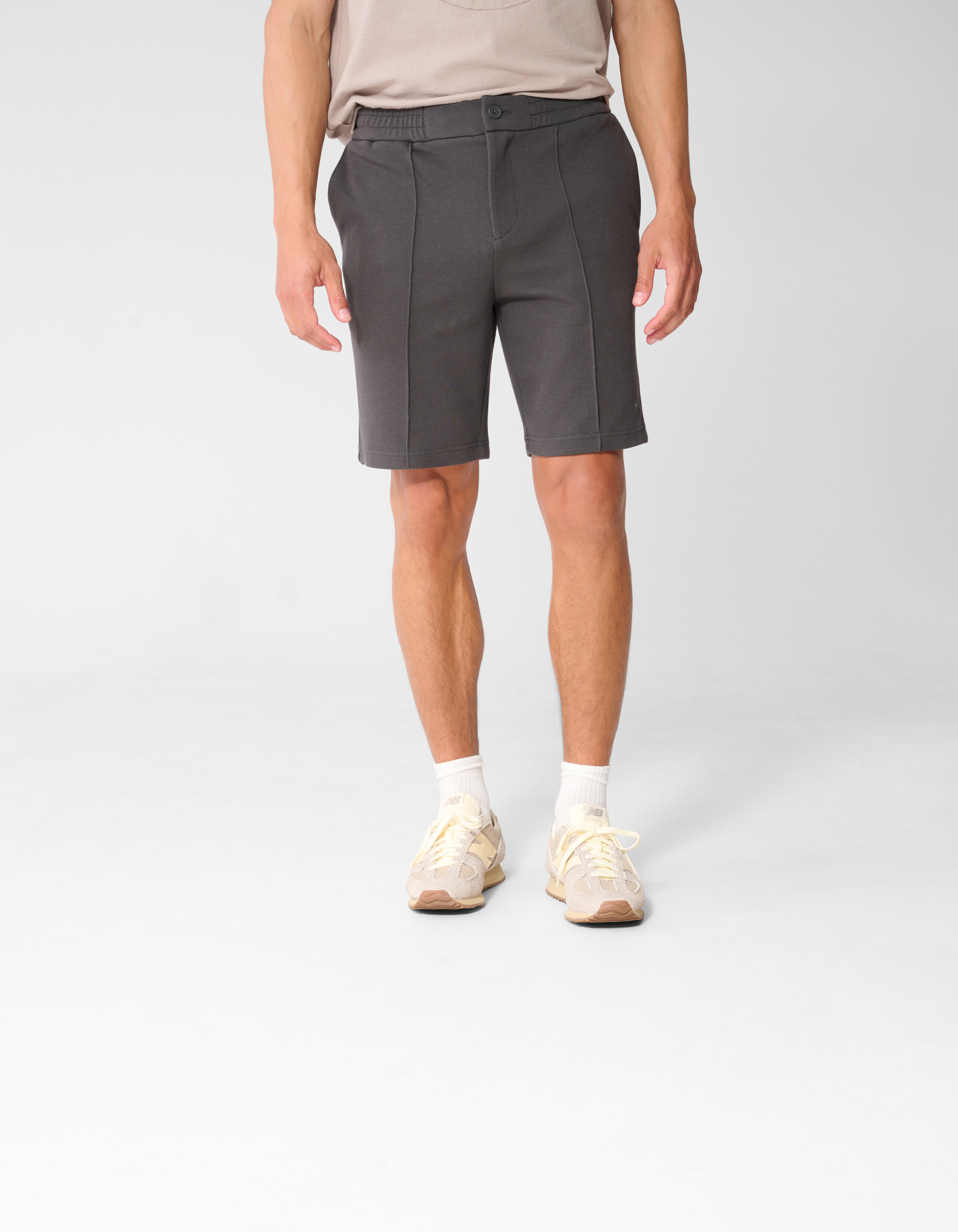 Structuur Regular Fit Short Donkergrijs SHOEBY MEN