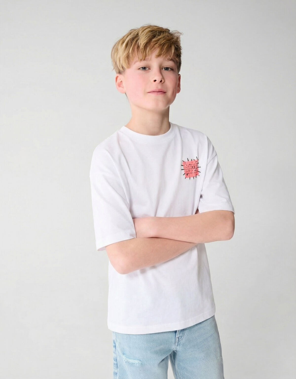 Limonata Artwork T-shirt Wit SHOEBY BOYS