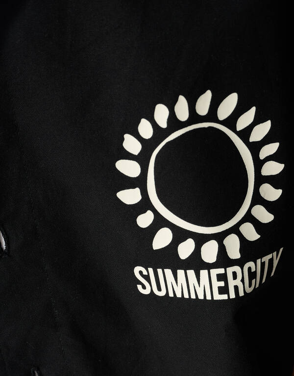 Linnen Artwork Overshirt Zwart SHOEBY BOYS