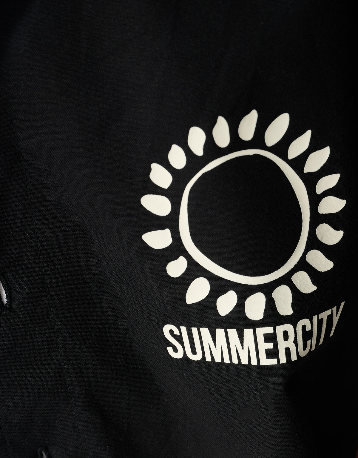 Linnen Artwork Overshirt Zwart SHOEBY BOYS