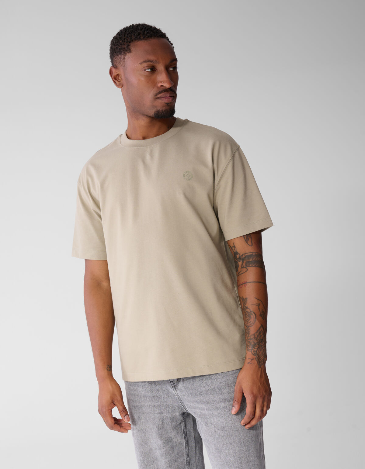 Keper Graphic T-shirt Lichtgroen SHOEBY MEN