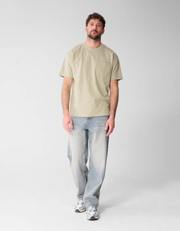 Pocket T-shirt Lichtgroen SHOEBY MEN