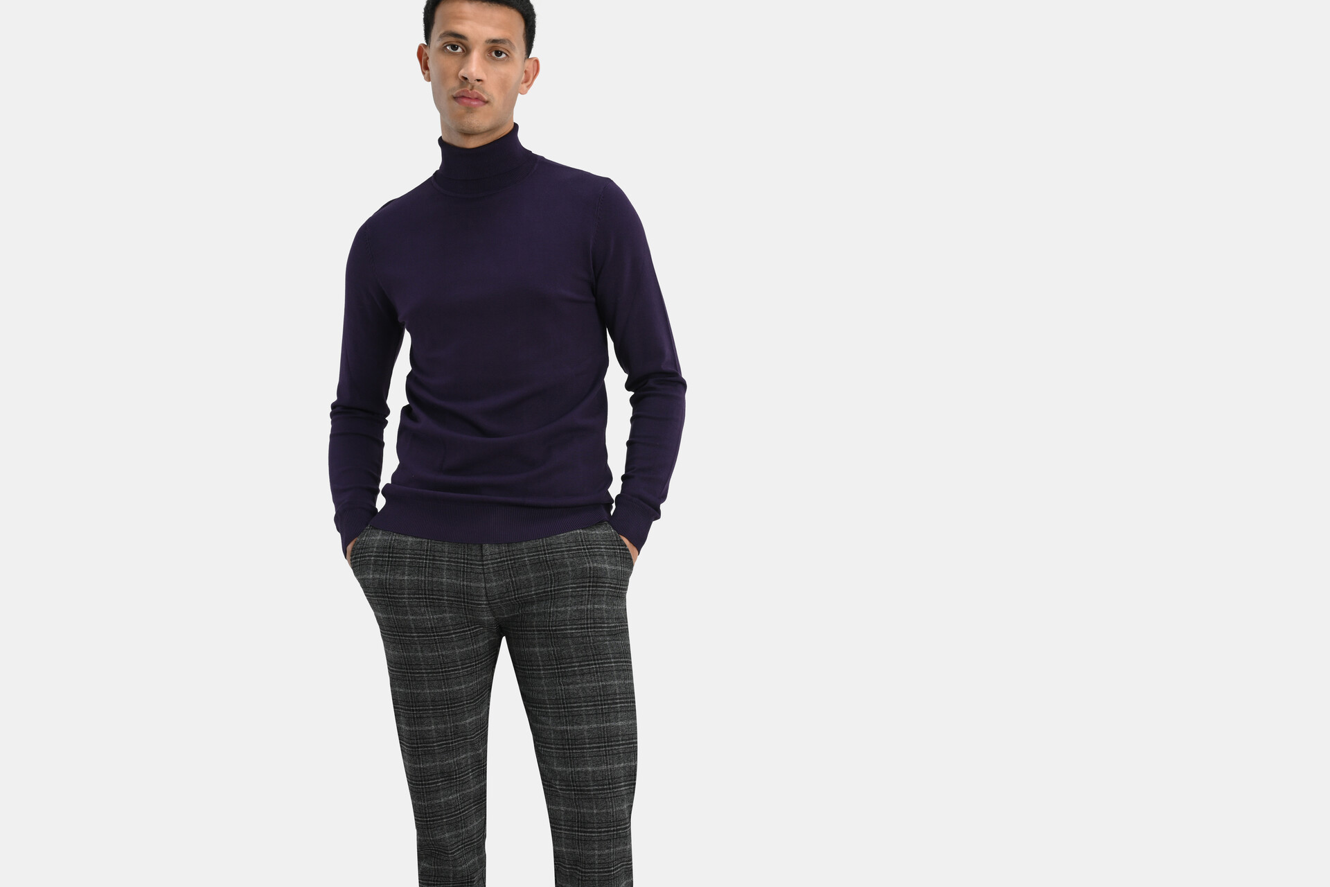 Ruiten Pantalon Donkergrijs SHOEBY MEN