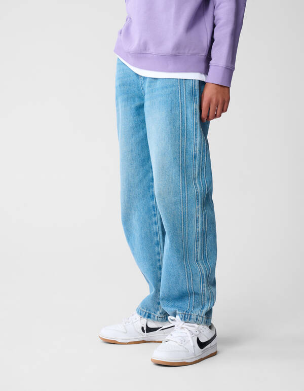 Sporty Baggy Fit Jeans Mediumstone SHOEBY BOYS