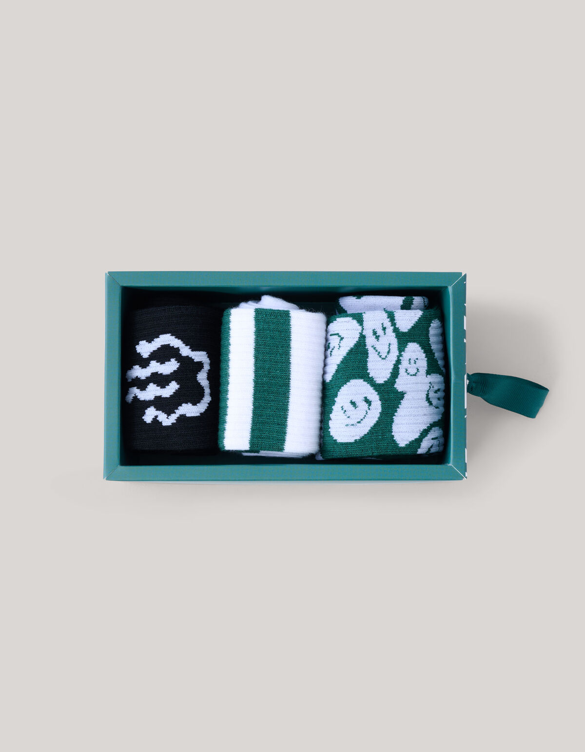 Giftbox Sokken Donkergroen SHOEBY ACCESSOIRES