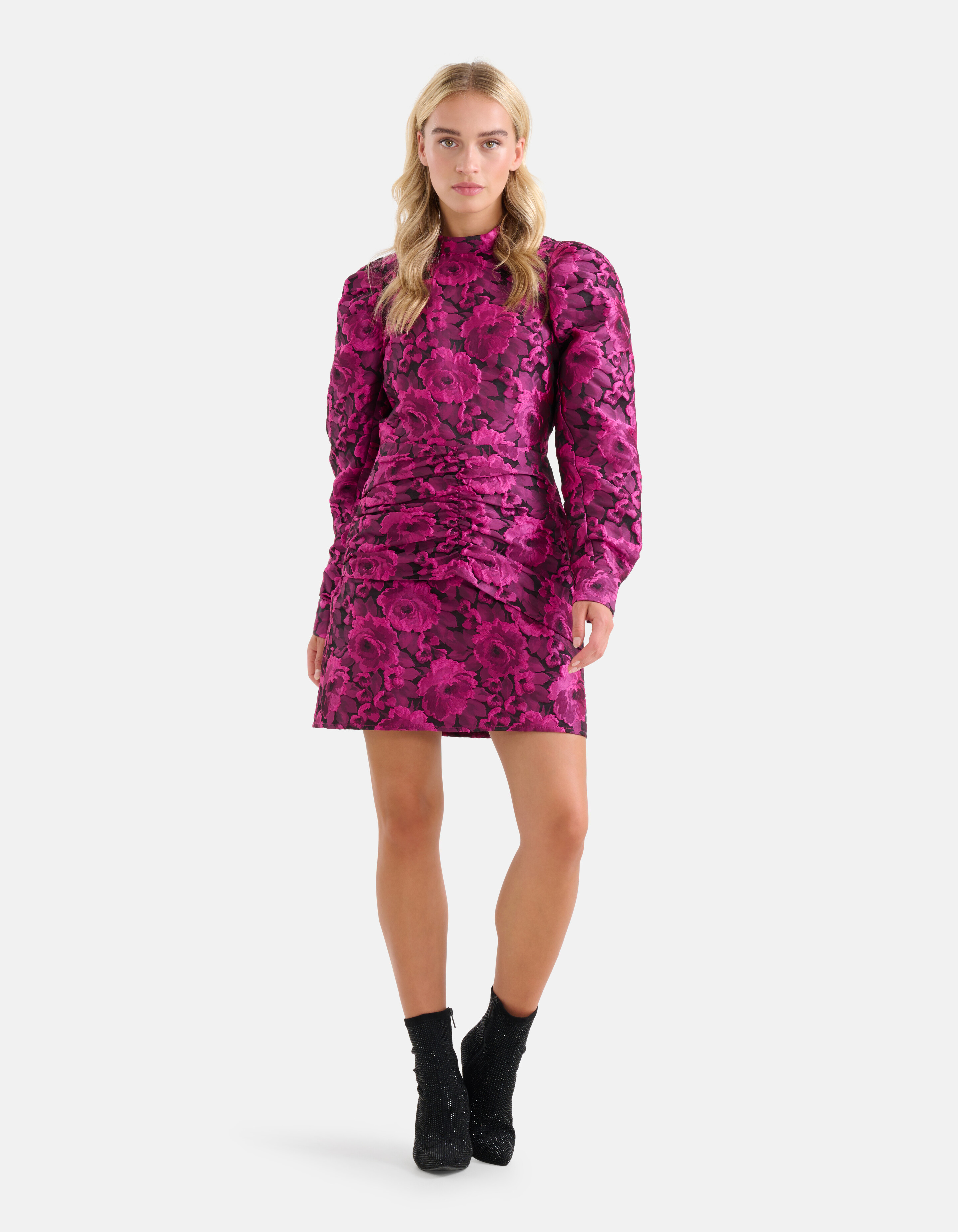 Jacquard Jurk Paars SHOEBY WOMEN