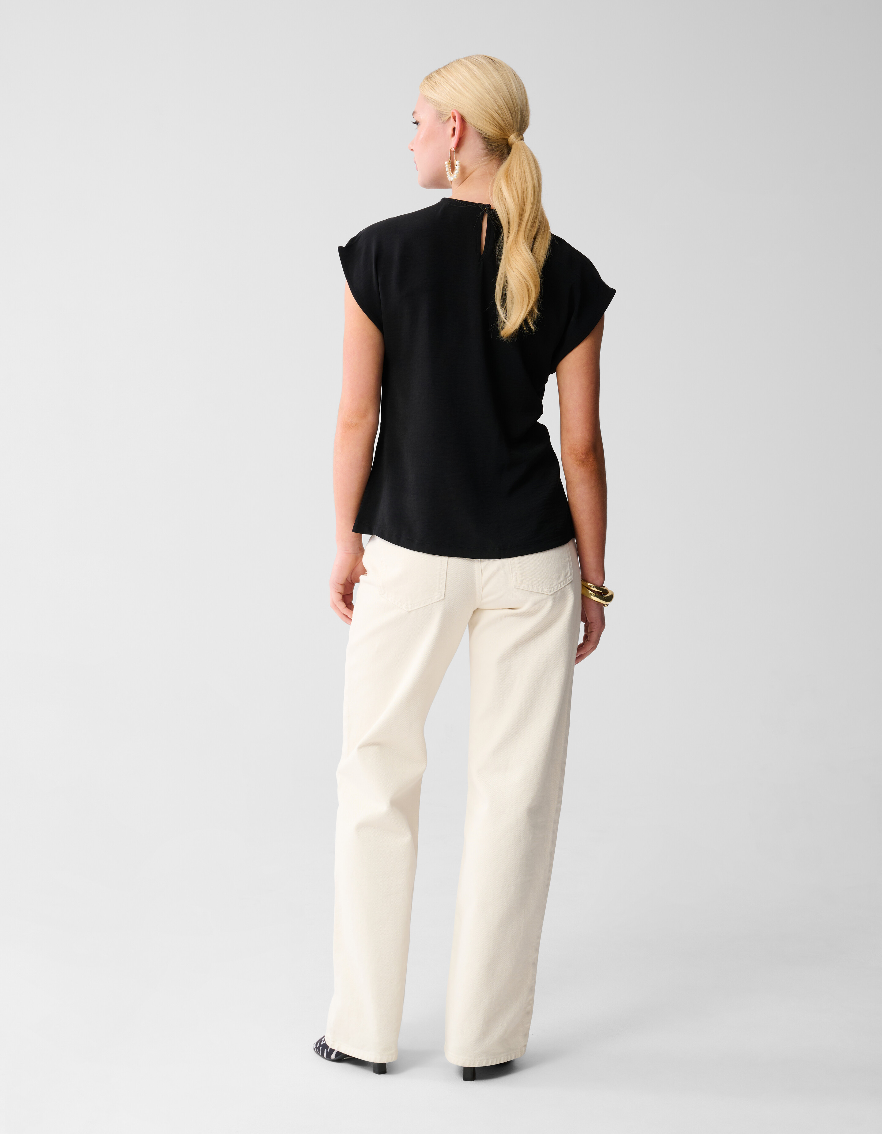 Knoop Twist Top Zwart SHOEBY WOMEN