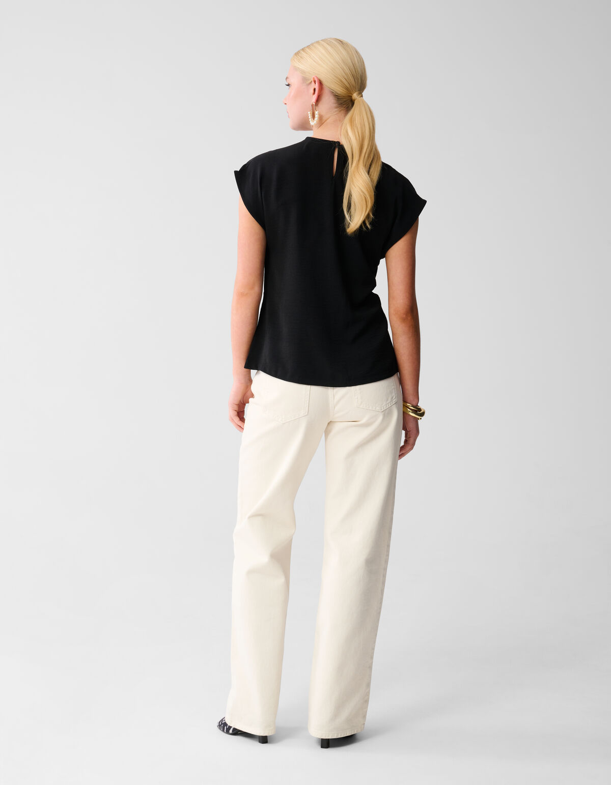Knoop Twist Top Zwart SHOEBY WOMEN