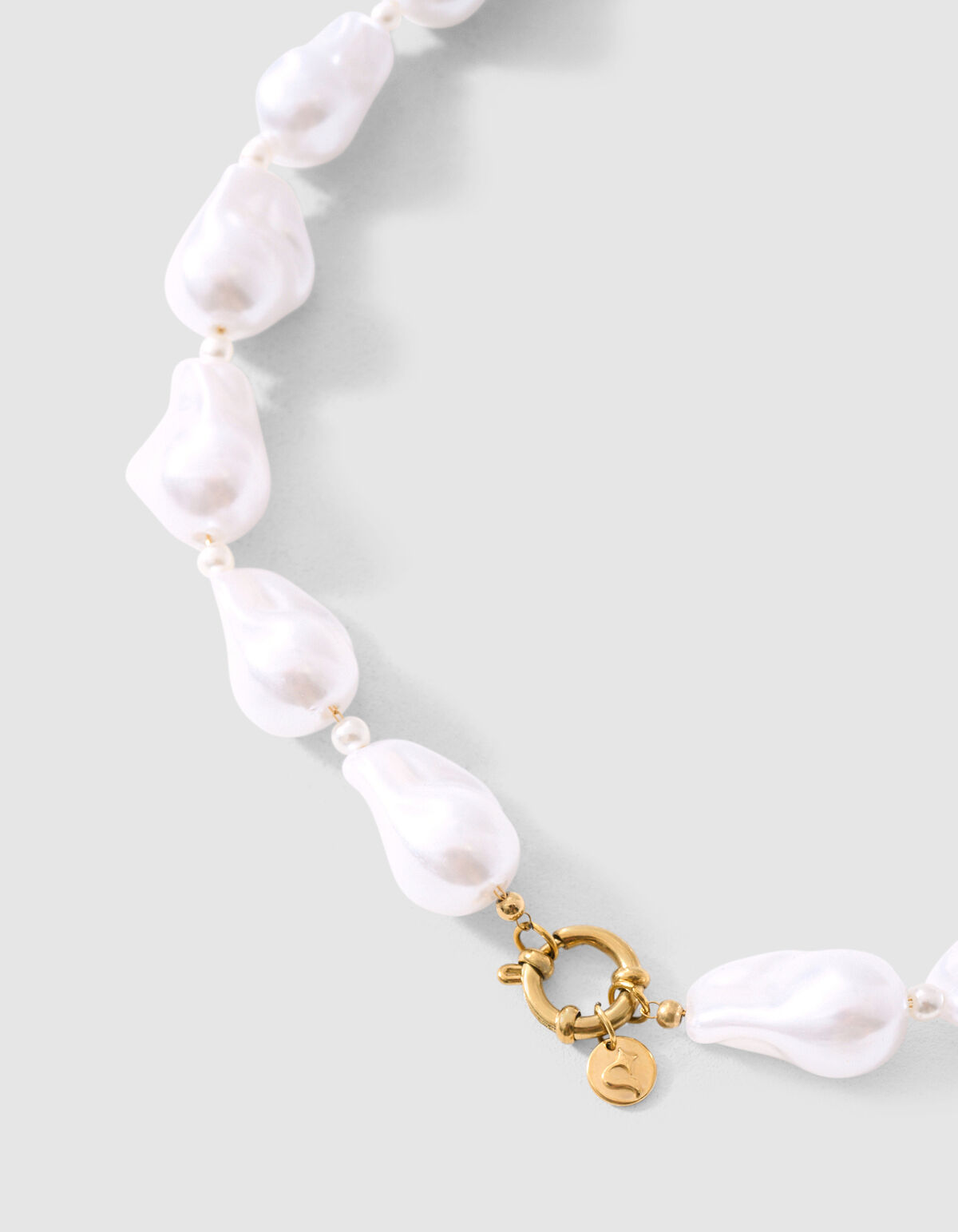 Beaded Parel Ketting Wit SHOEBY ACCESSOIRES