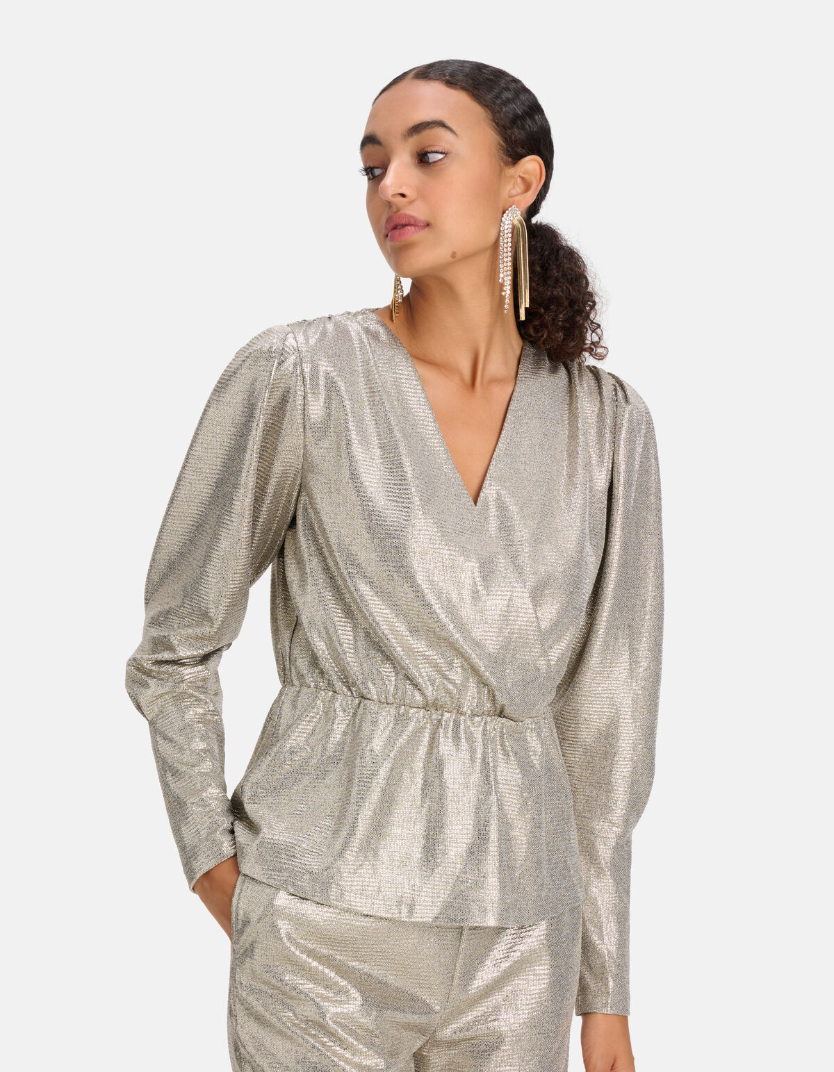 Coated Top Zilver SHOEBY WOMEN
