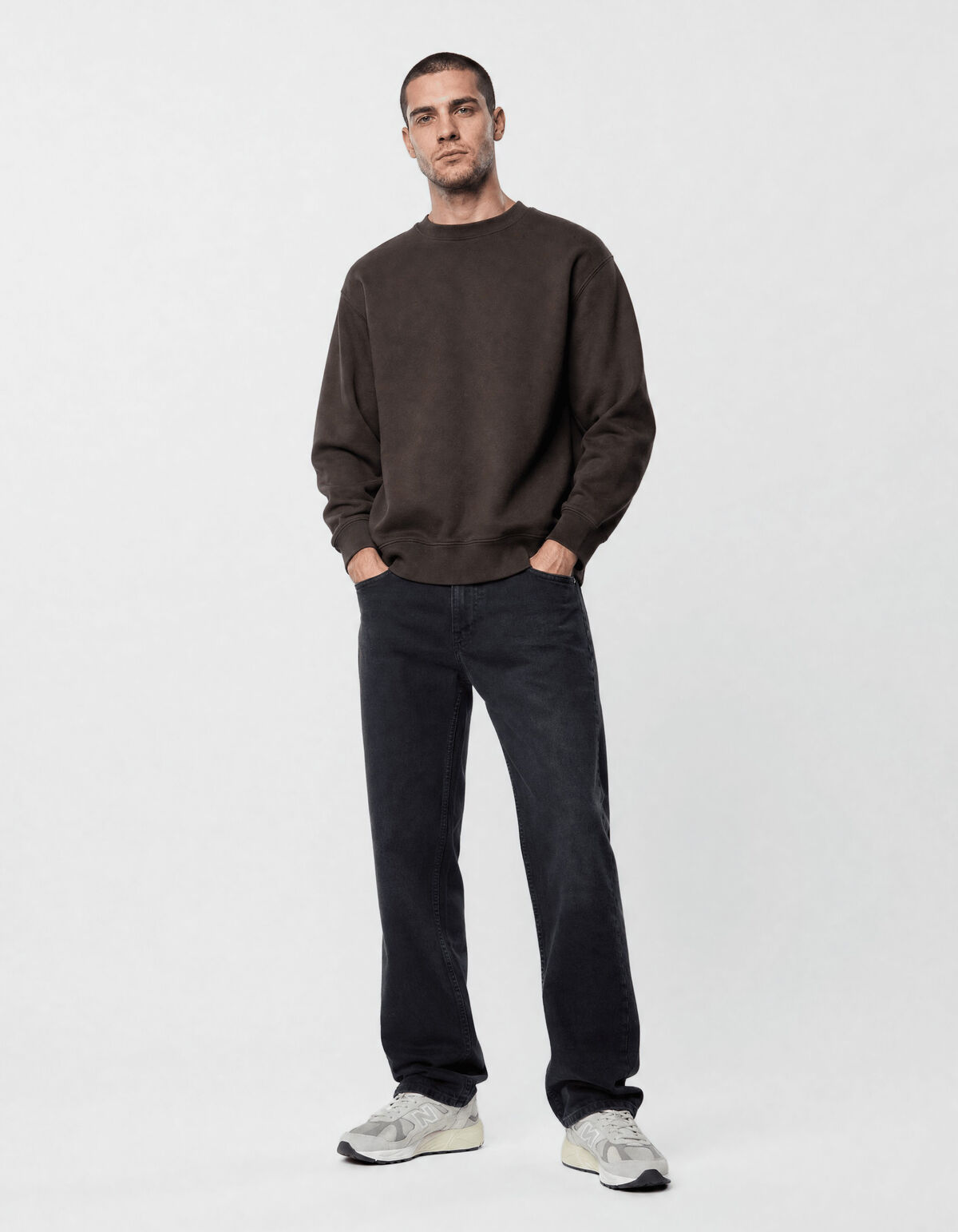Modern Straight Fit Jeans Zwart L34 SHOEBY MEN