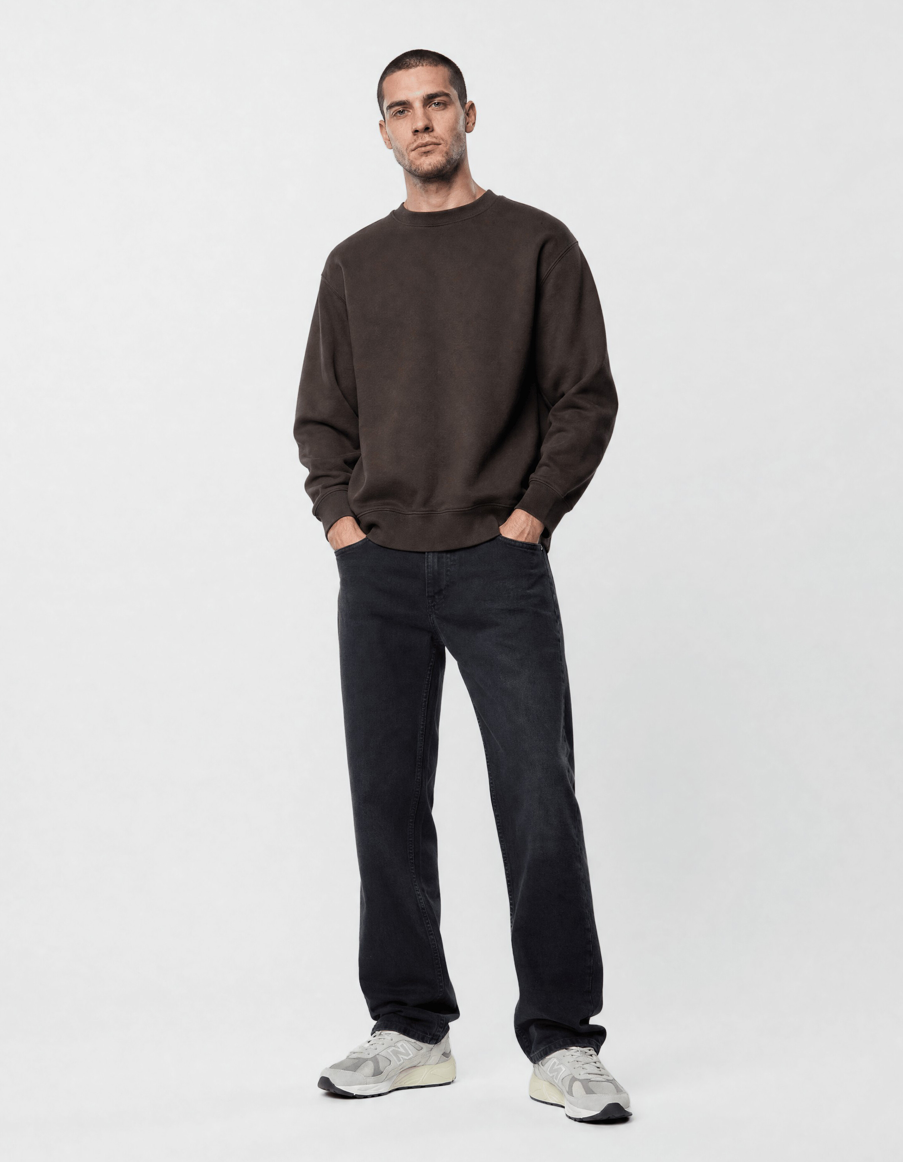 Modern Straight Fit Jeans Zwart L34 SHOEBY MEN