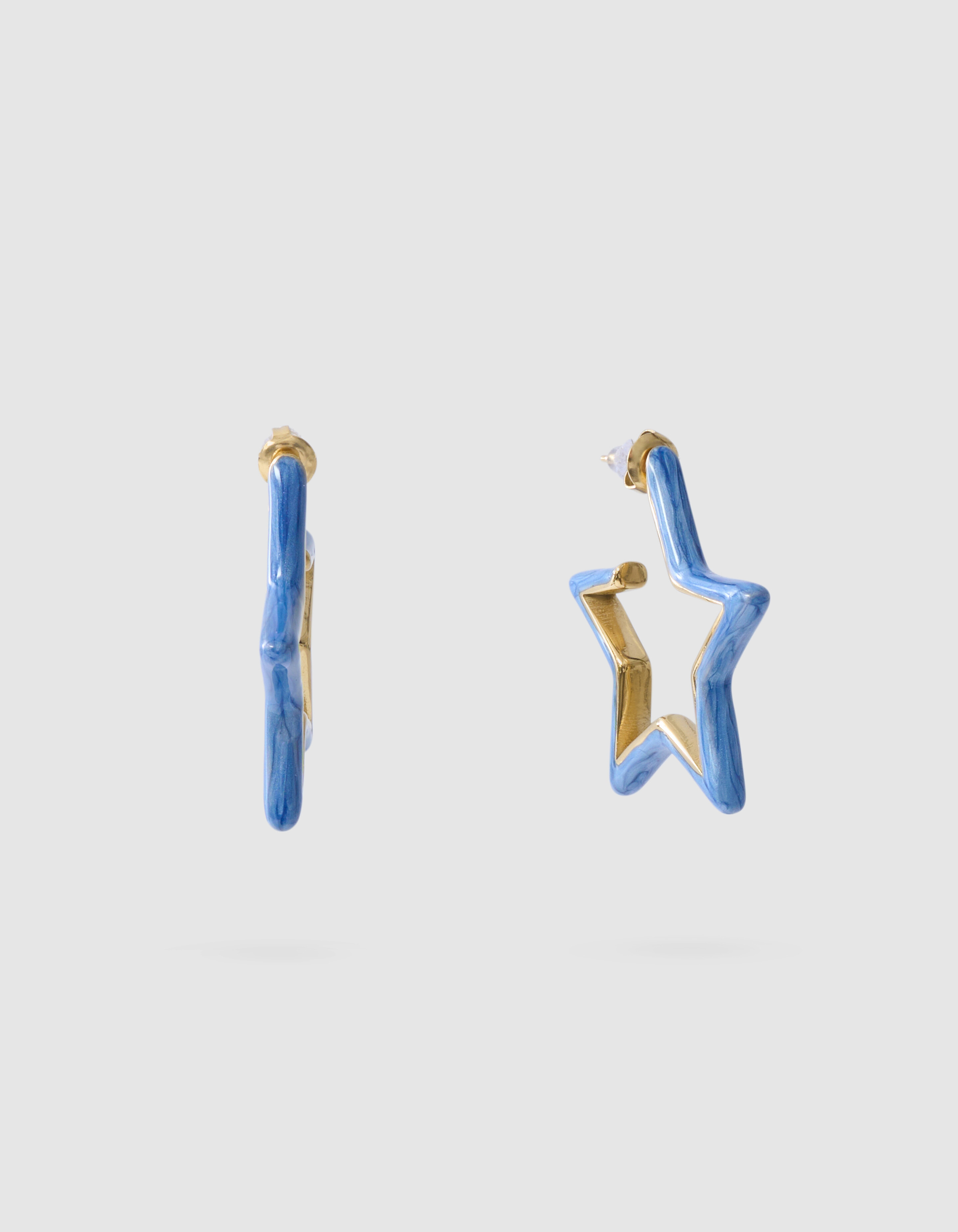Ster Oorbellen Blauw SHOEBY ACCESSOIRES