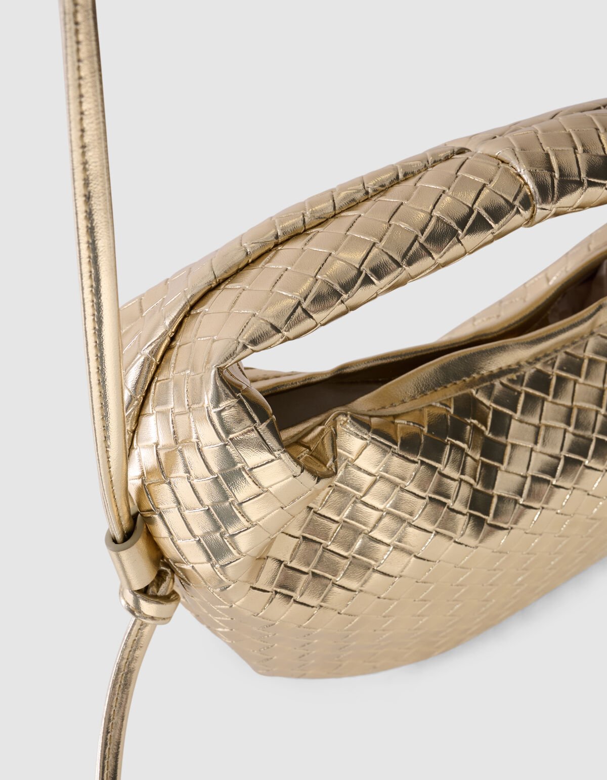 Small Braided Tas Goud SHOEBY ACCESSOIRES