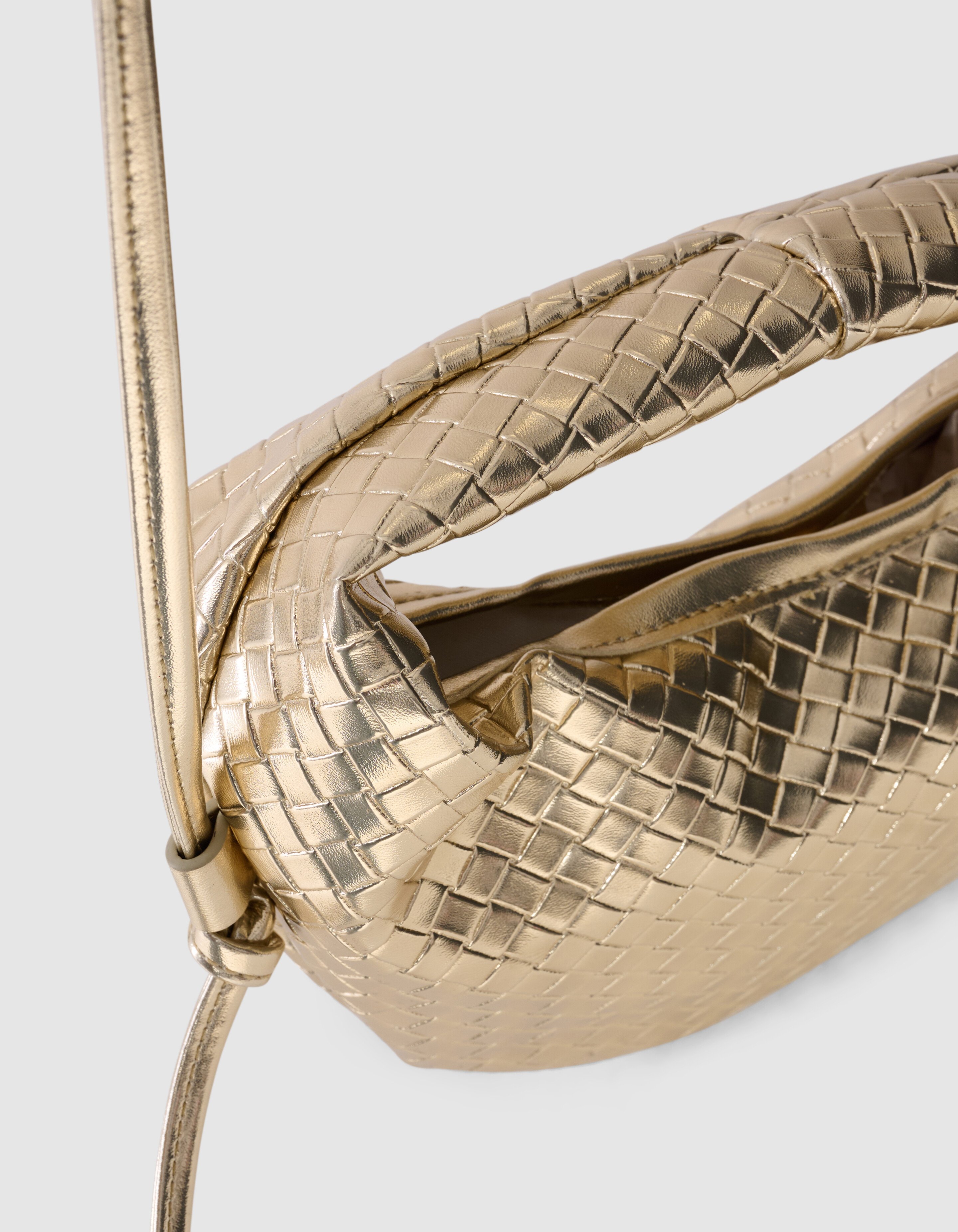 Small Braided Tas Goud SHOEBY ACCESSOIRES