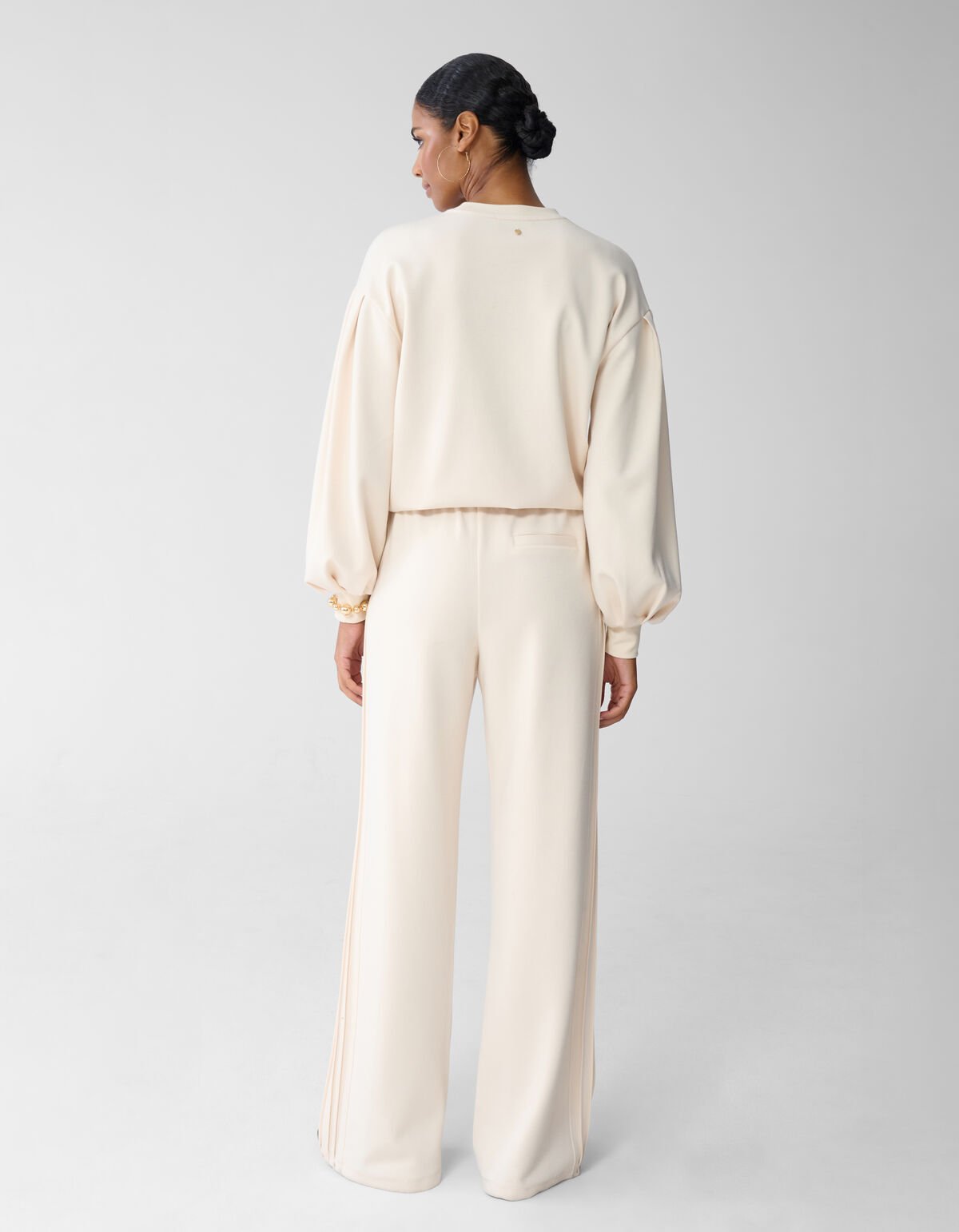 Wide Leg Broek Gebroken Wit By Fred SHOEBY WOMEN