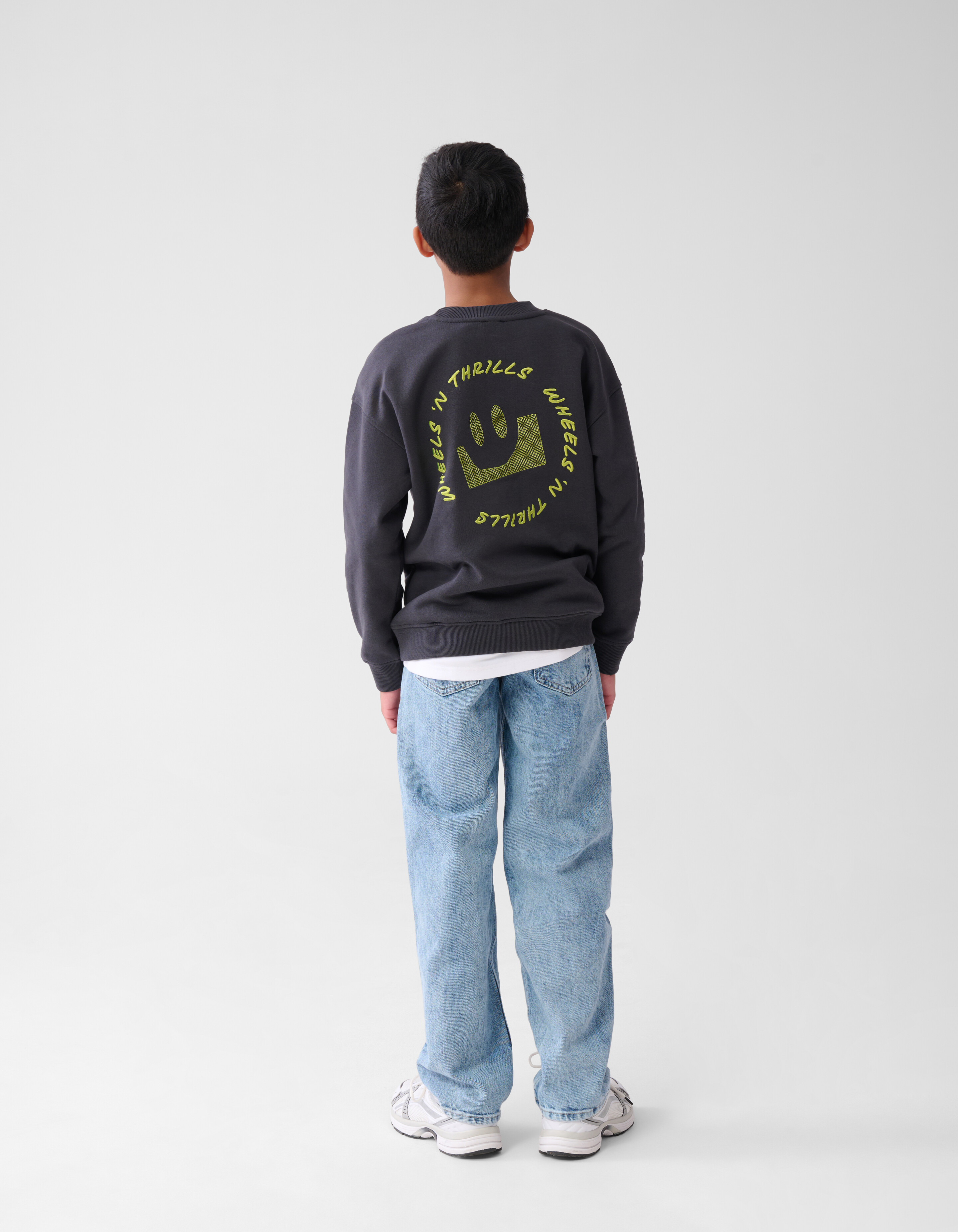 Artwork Sweater Donkergrijs SHOEBY BOYS
