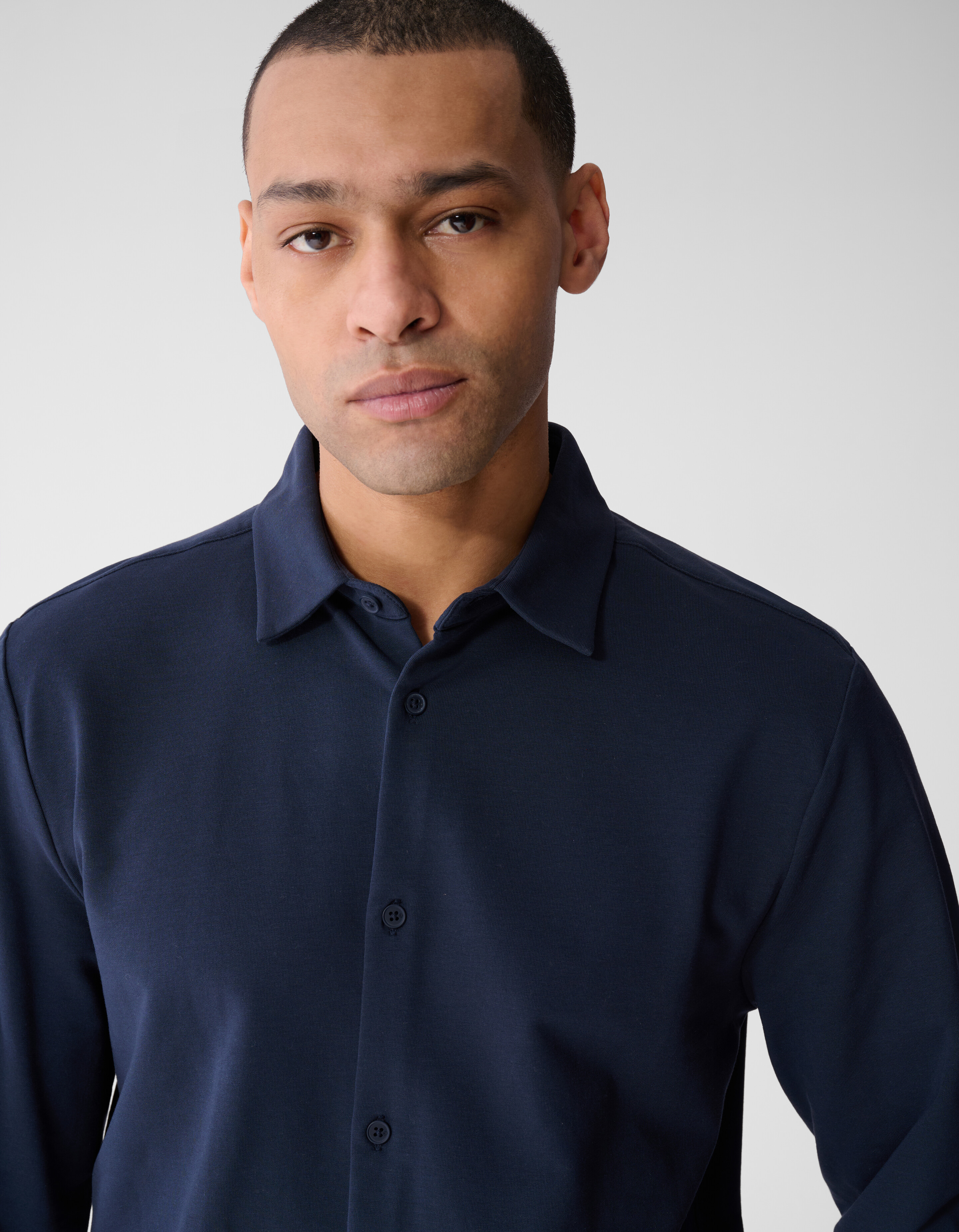 Jersey Longsleeve T-shirt Donkerblauw SHOEBY MEN